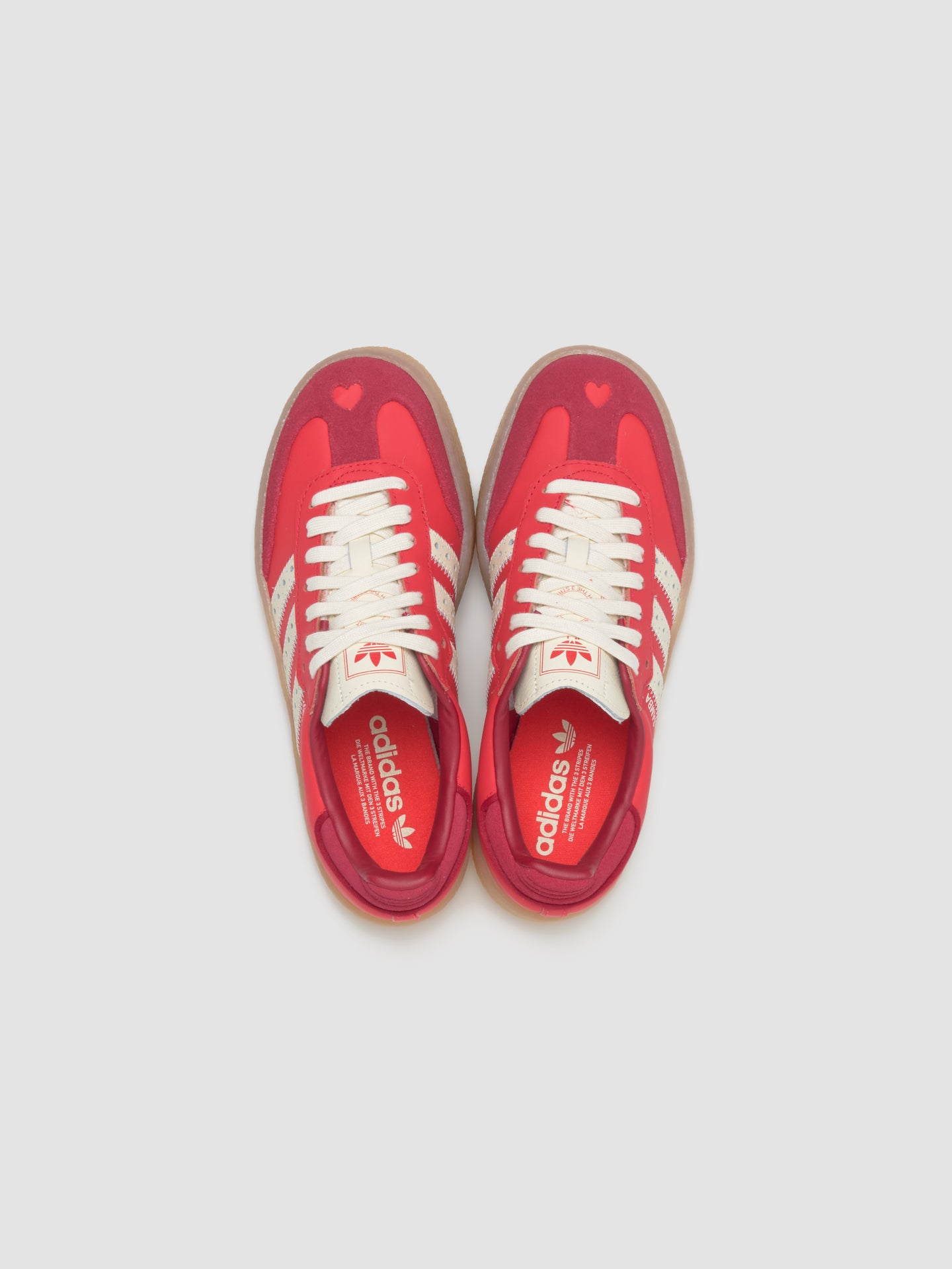 WMNS Sambae Sneaker in Bright Red & Crew White