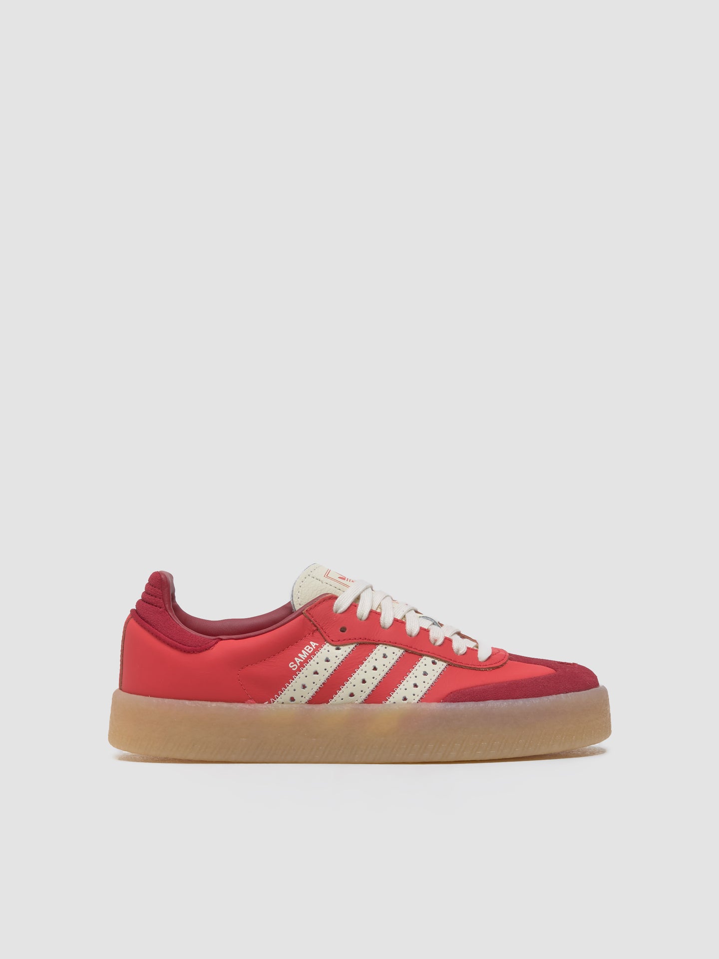 WMNS Sambae Sneaker in Bright Red & Crew White