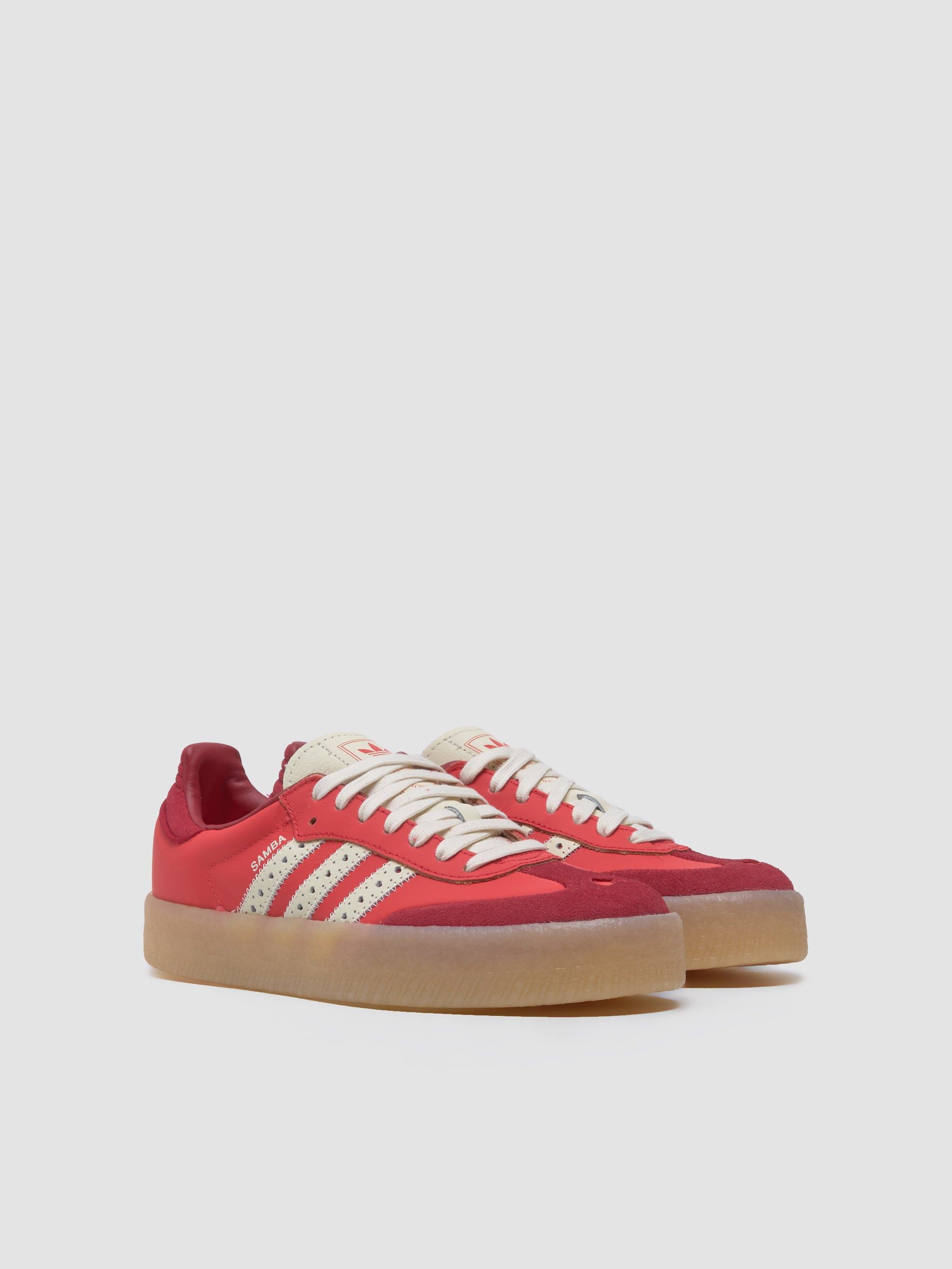WMNS Sambae Sneaker in Bright Red & Crew White