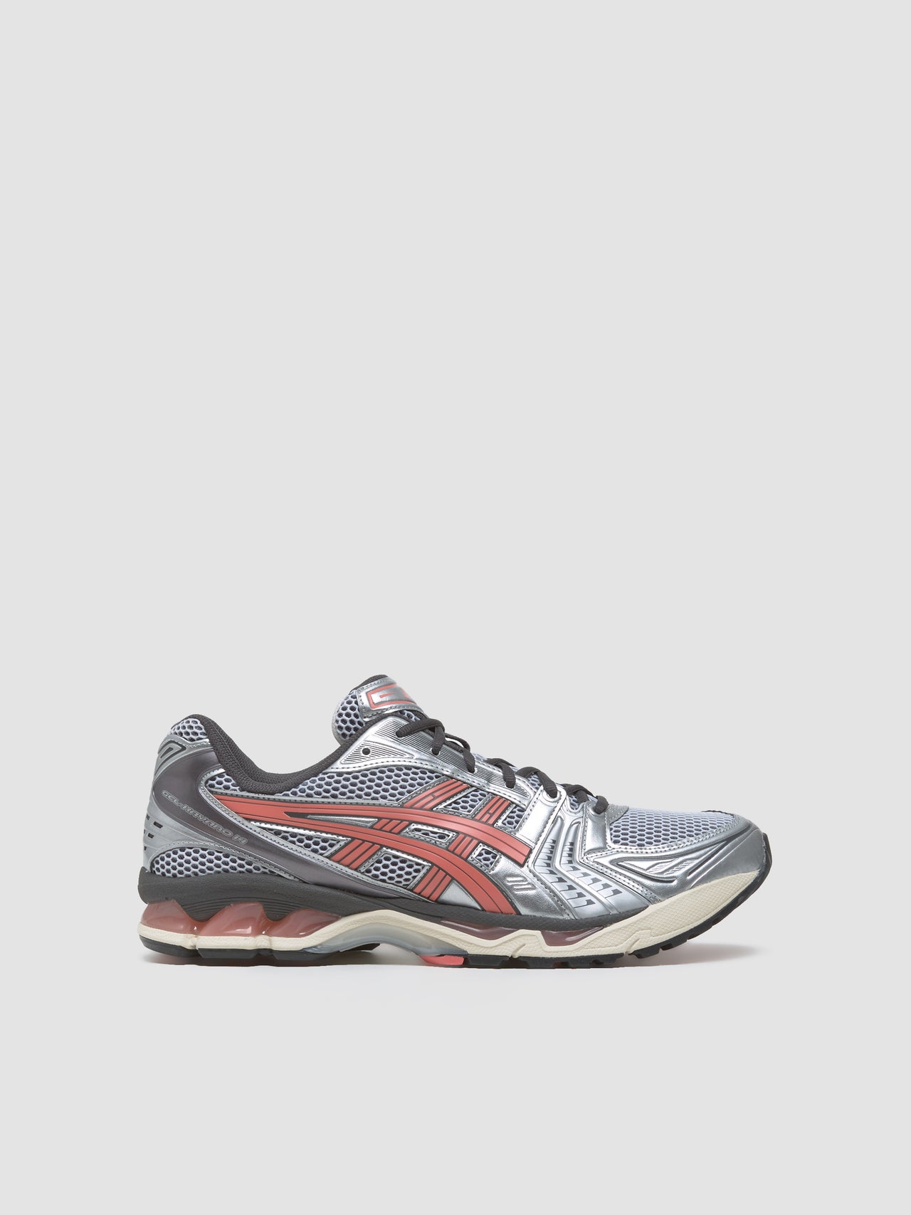 GEL-KAYANO 14 Sneaker in White & Papaya