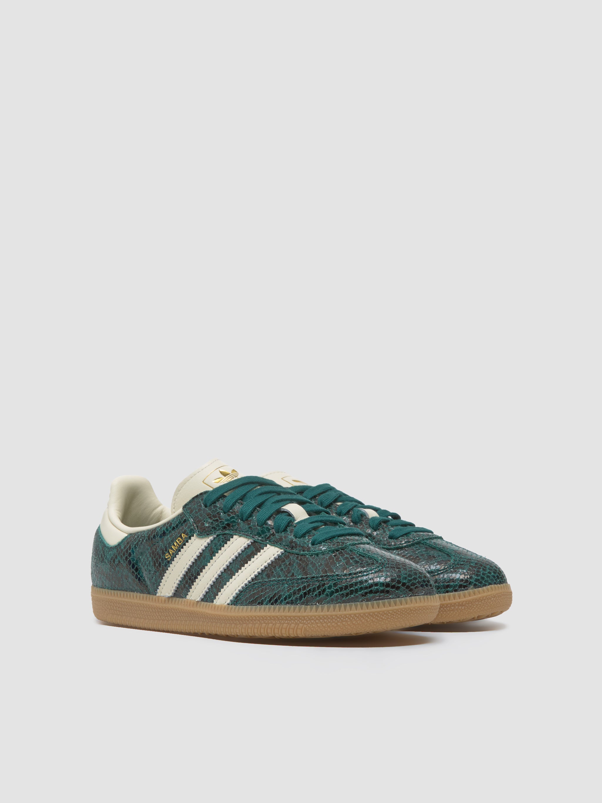 WMNS Samba OG Sneaker in Collegiate Green & Cream White