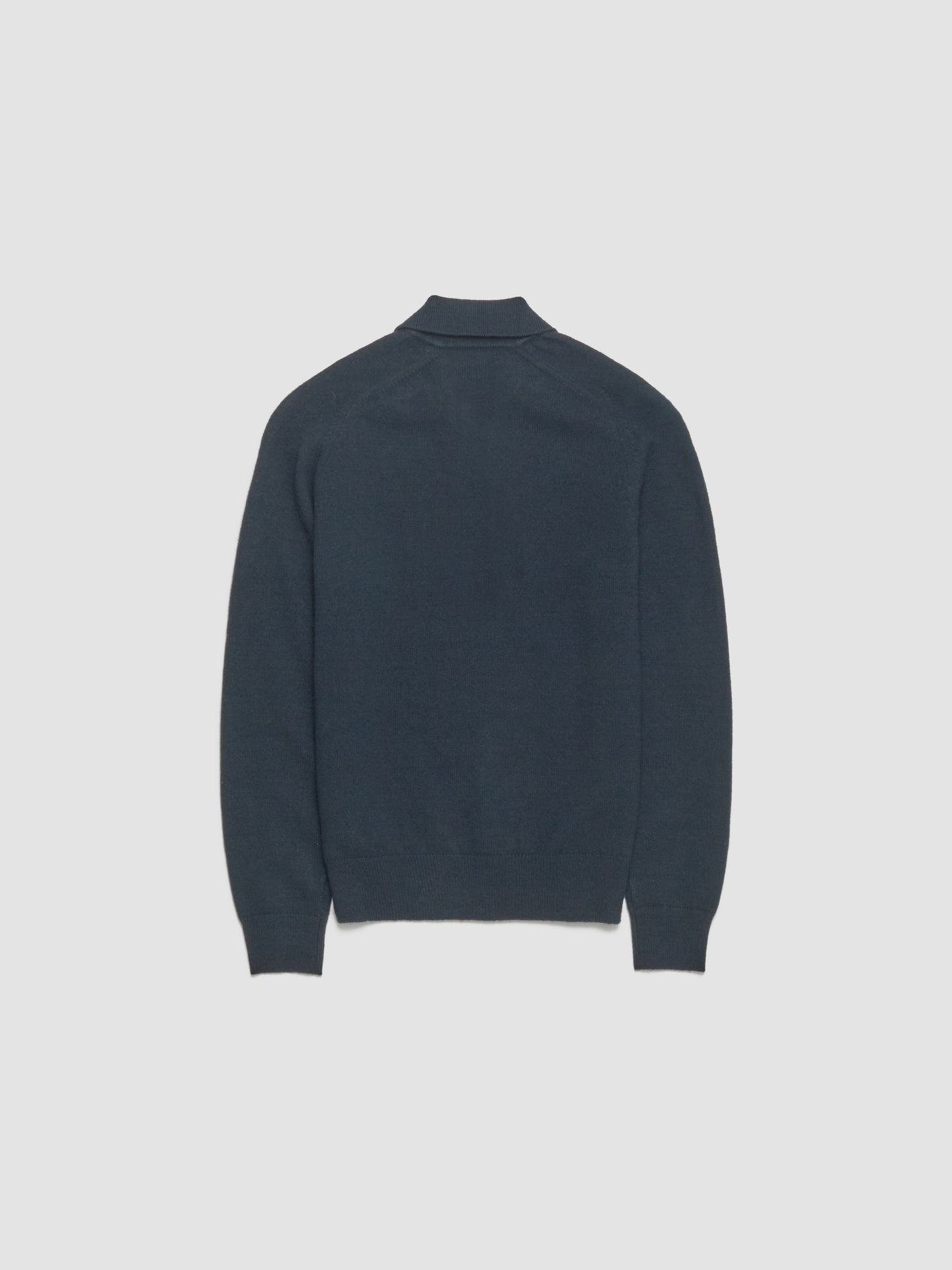 Knit Polo Sweater in Dark Green