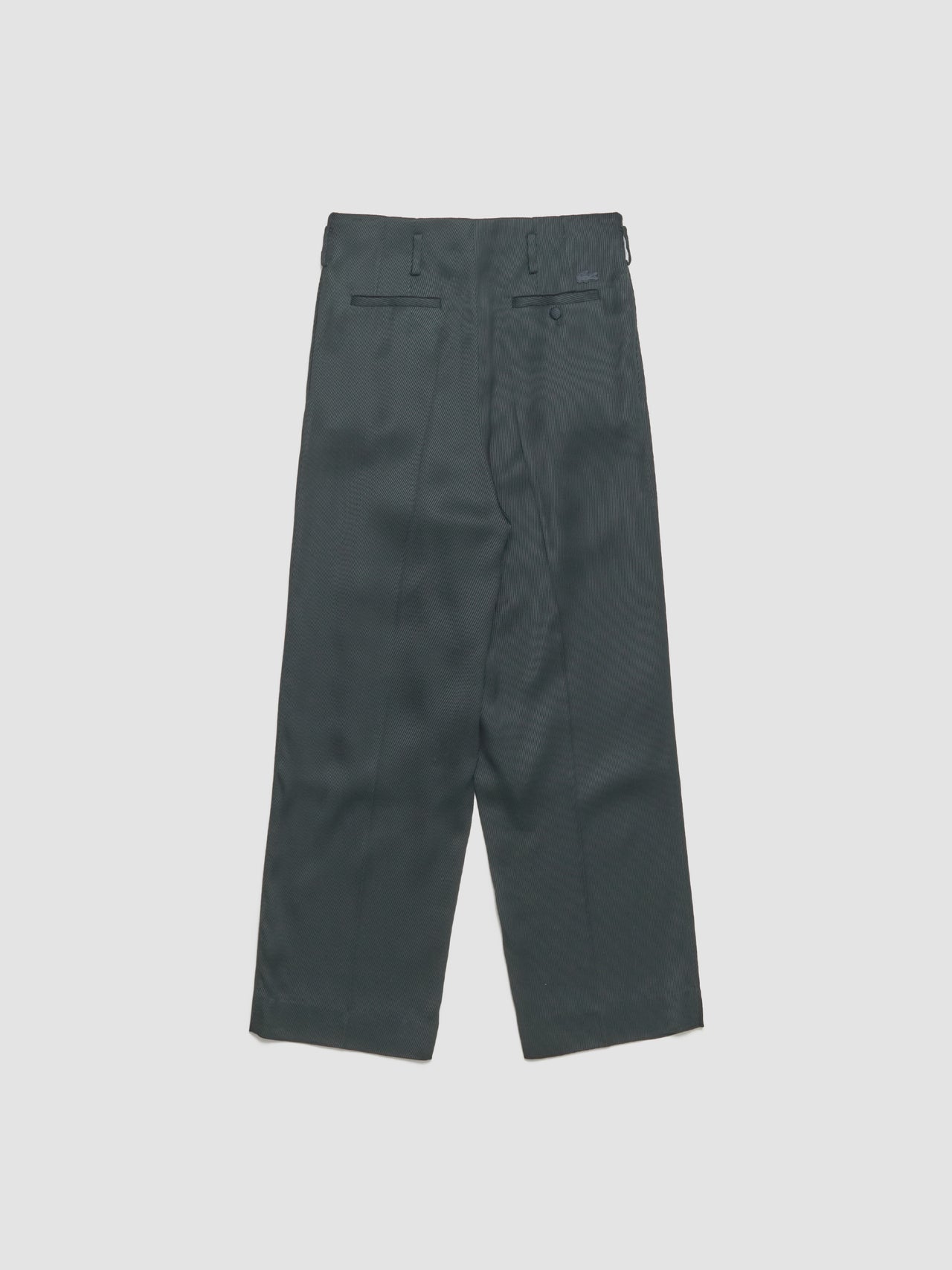 Pleated Trousers in Dark Green