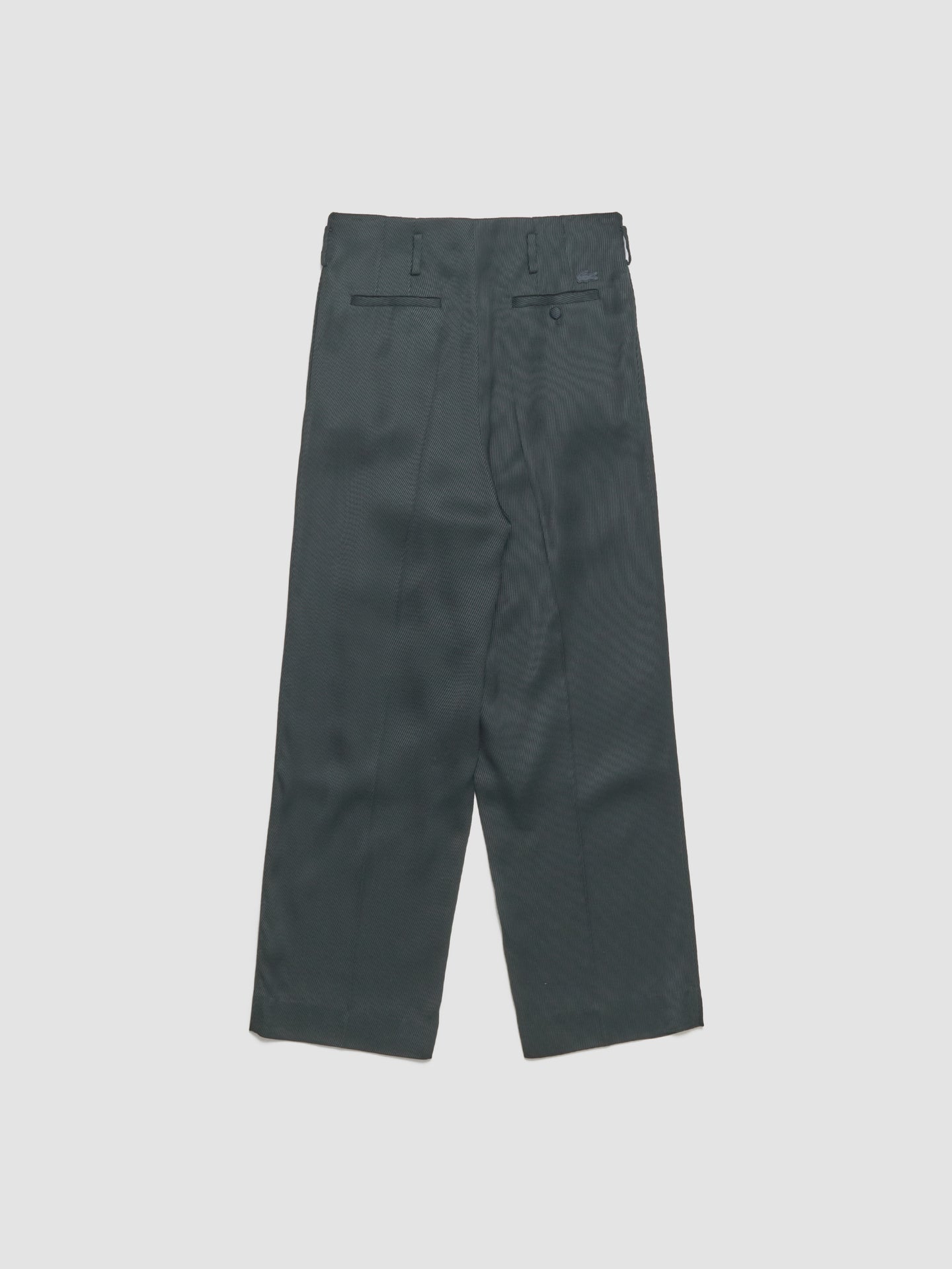 Pleated Trousers in Dark Green
