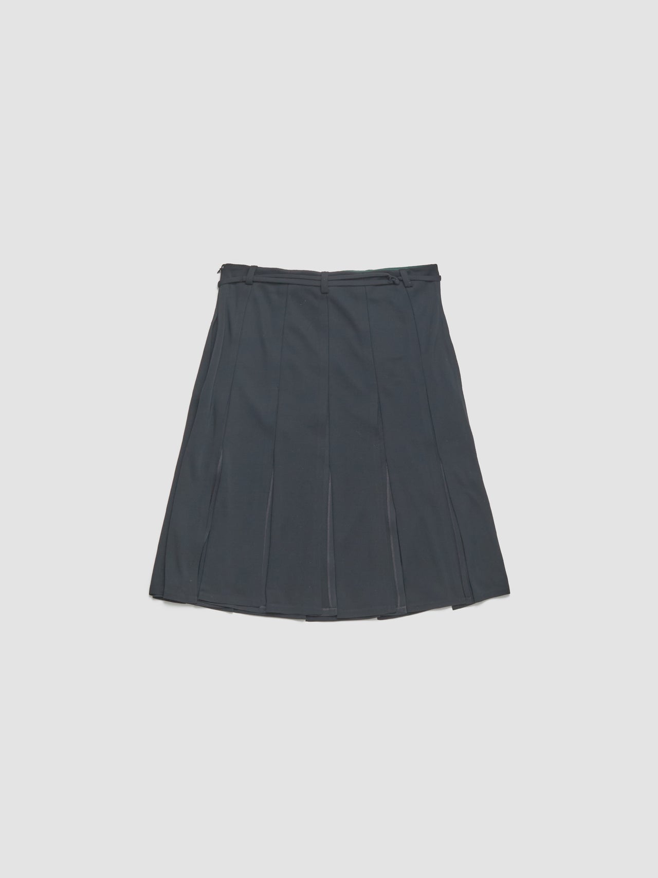 Knee Length Skirt in Dark Green