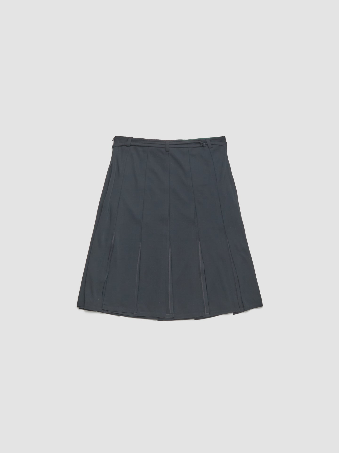 Knee Length Skirt in Dark Green