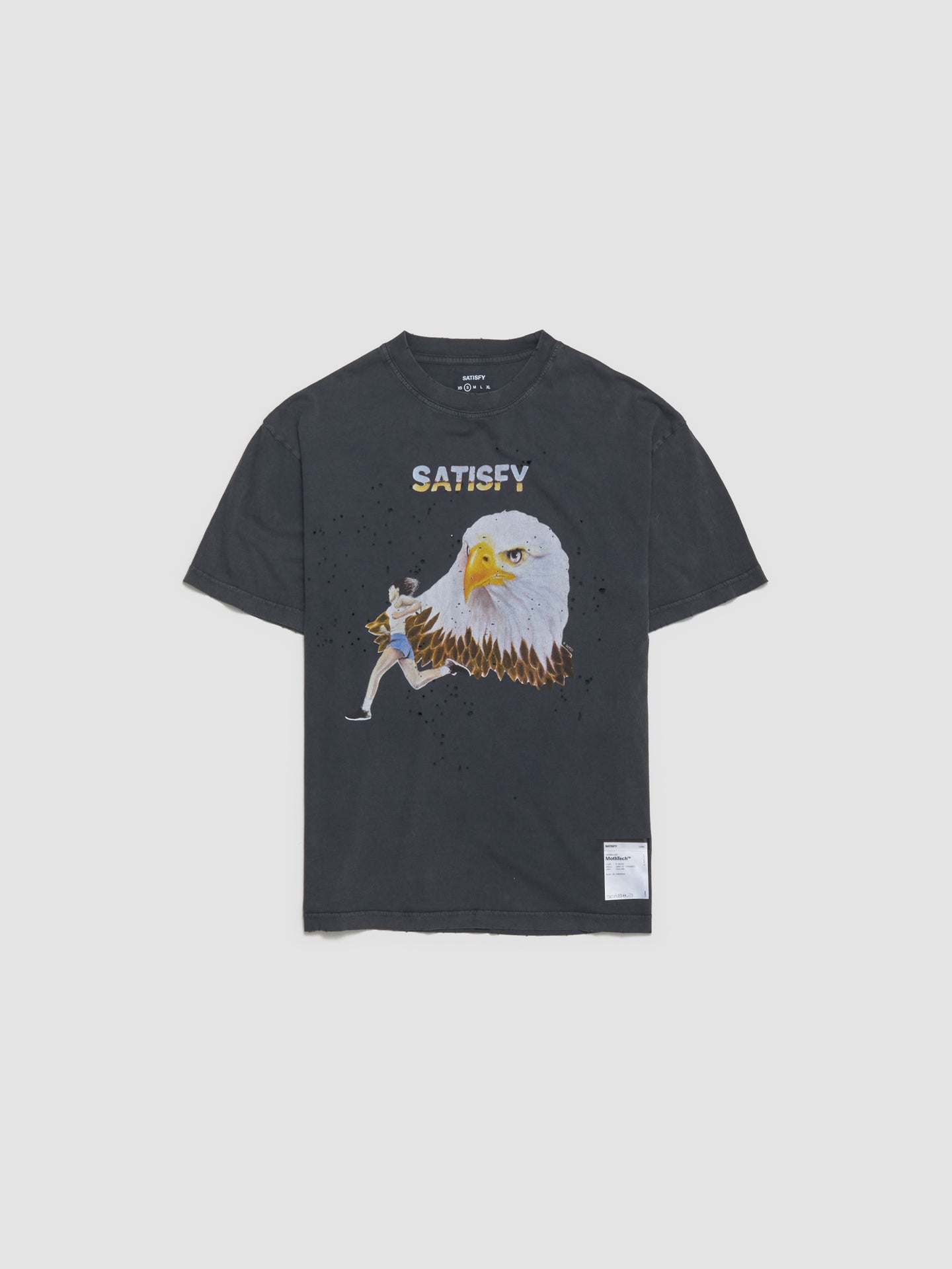 MothTech "Eagle" T-Shirt in Aged Black