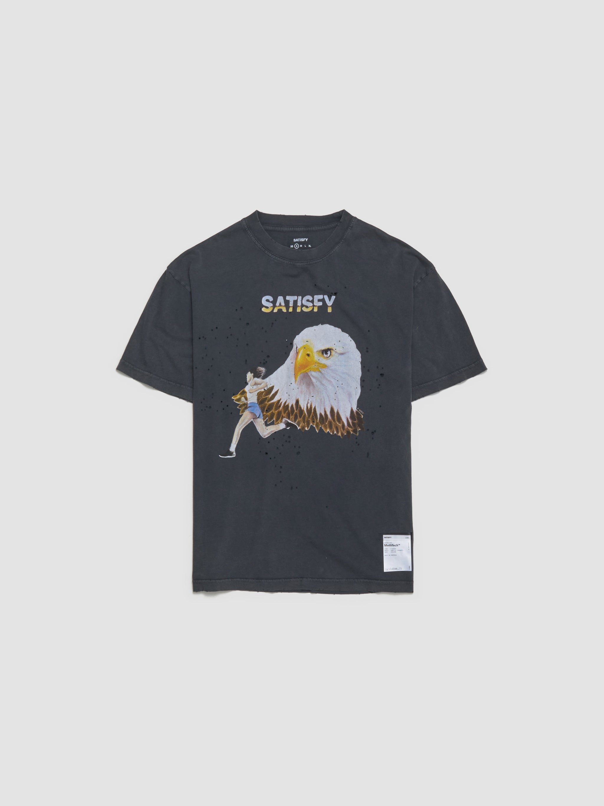 MothTech "Eagle" T-Shirt in Aged Black