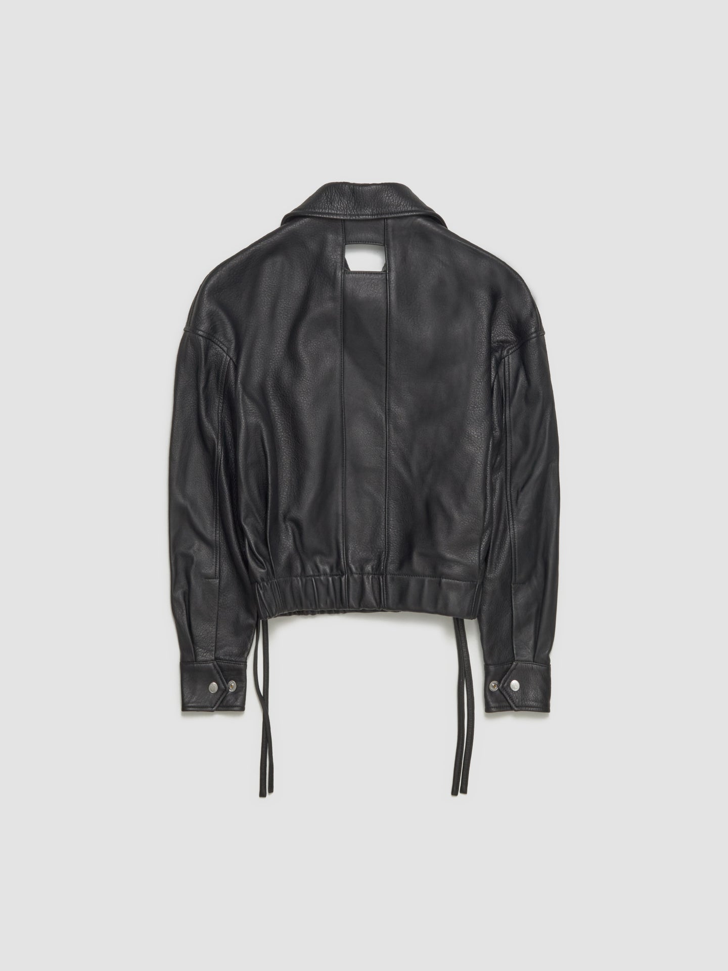Tie a Knot "G.O.A.T" Jacket in Leather Black