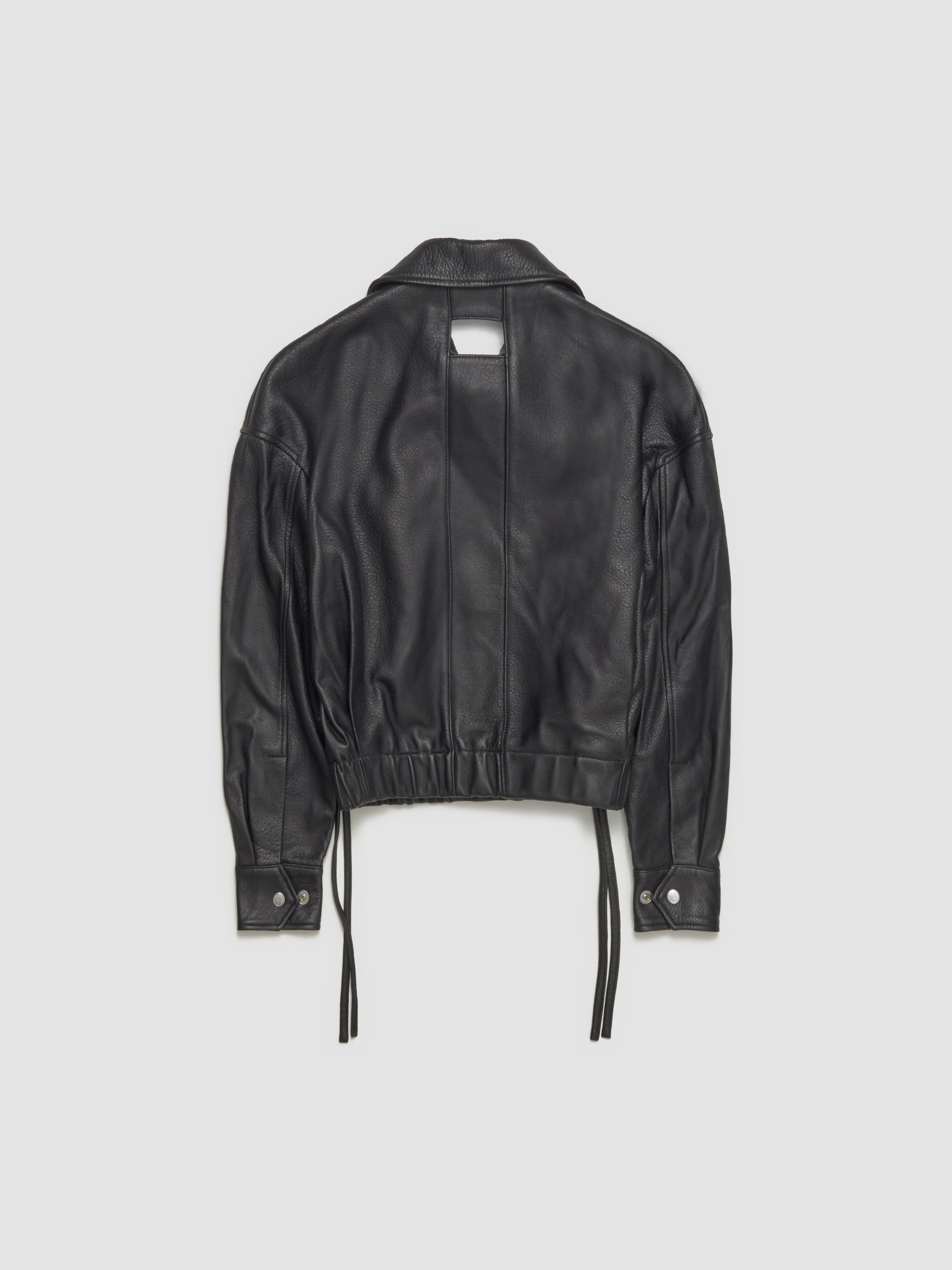 Tie a Knot "G.O.A.T" Jacket in Leather Black