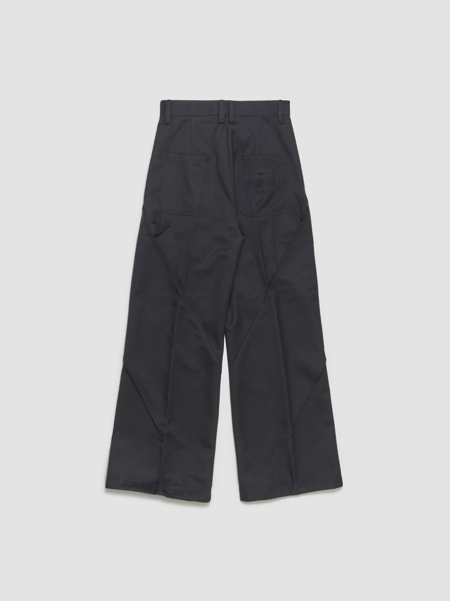 Deconstructed Carpenter Trousers in Black