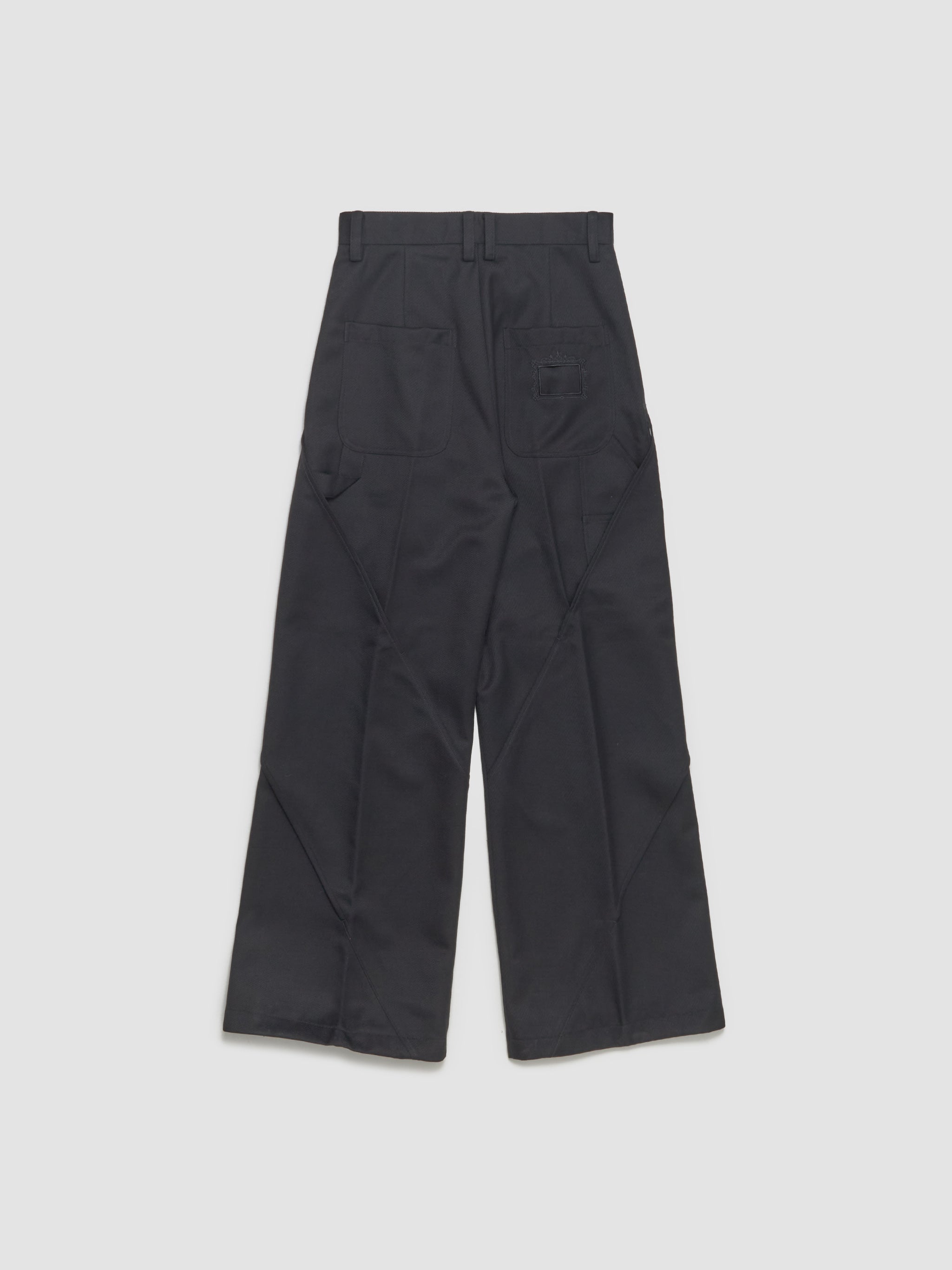 Deconstructed Carpenter Trousers in Black