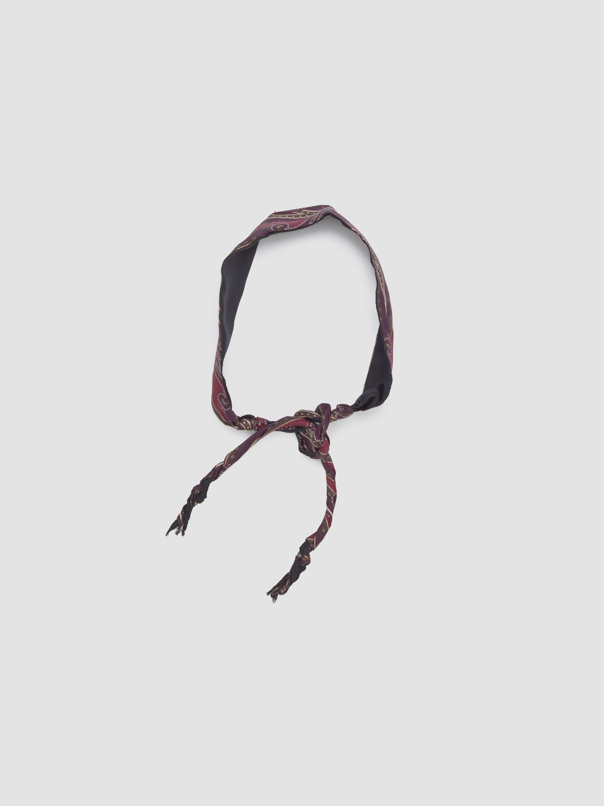 Twisted Tie in Burgundy Paisley
