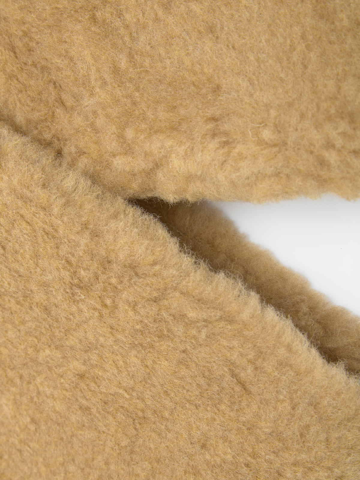 Close-up of beige fabric texture
