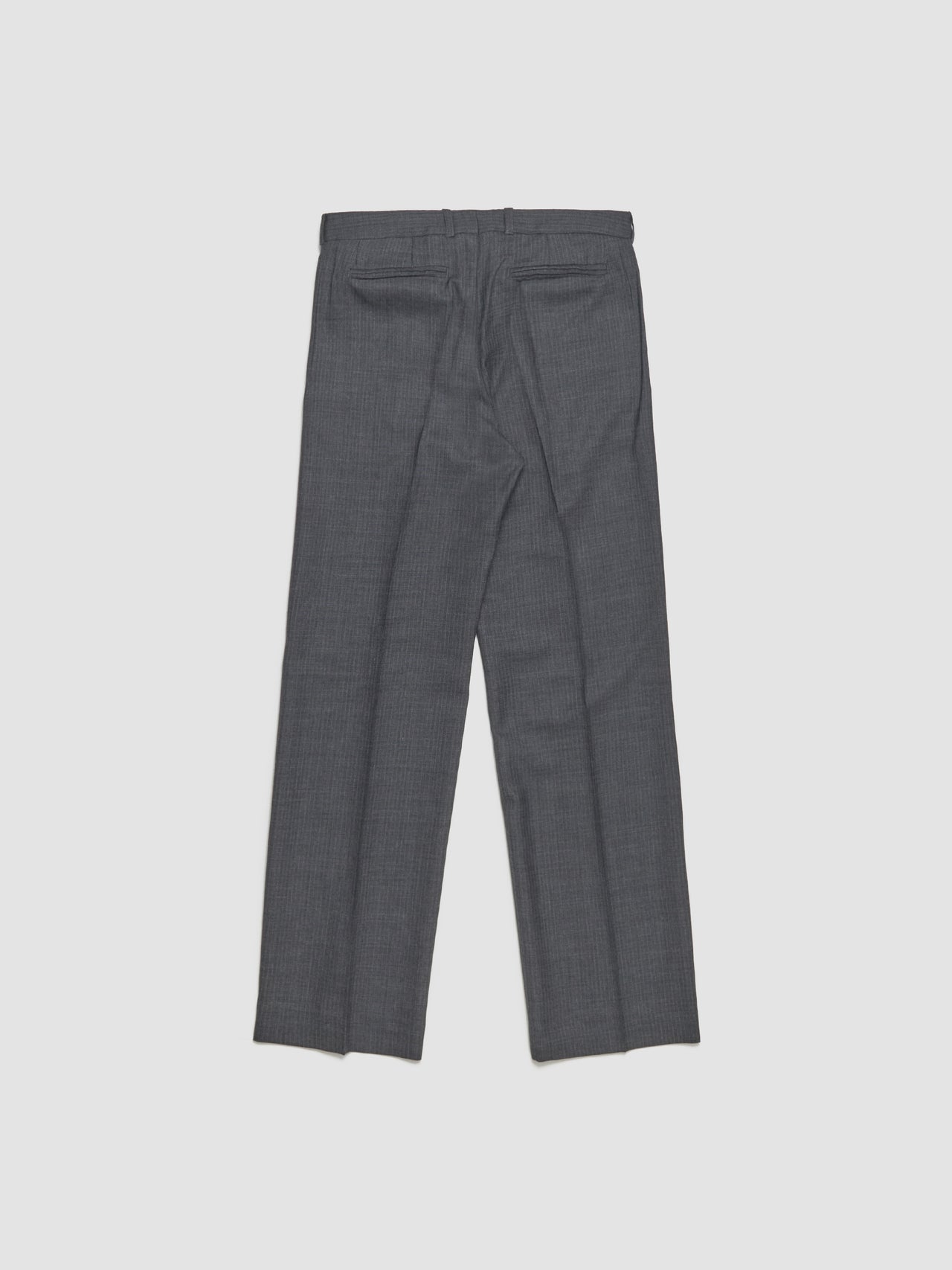Slack Trouser in Smoke Grey Micro Herringbone