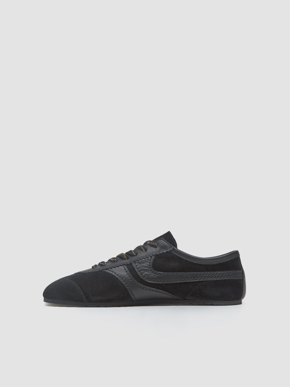 Men's Suede Sneaker in Black