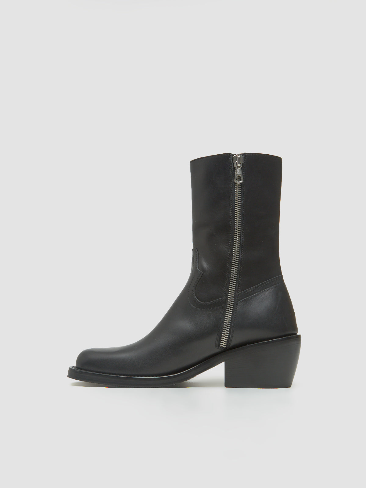 Leather Ankle Boots in Black