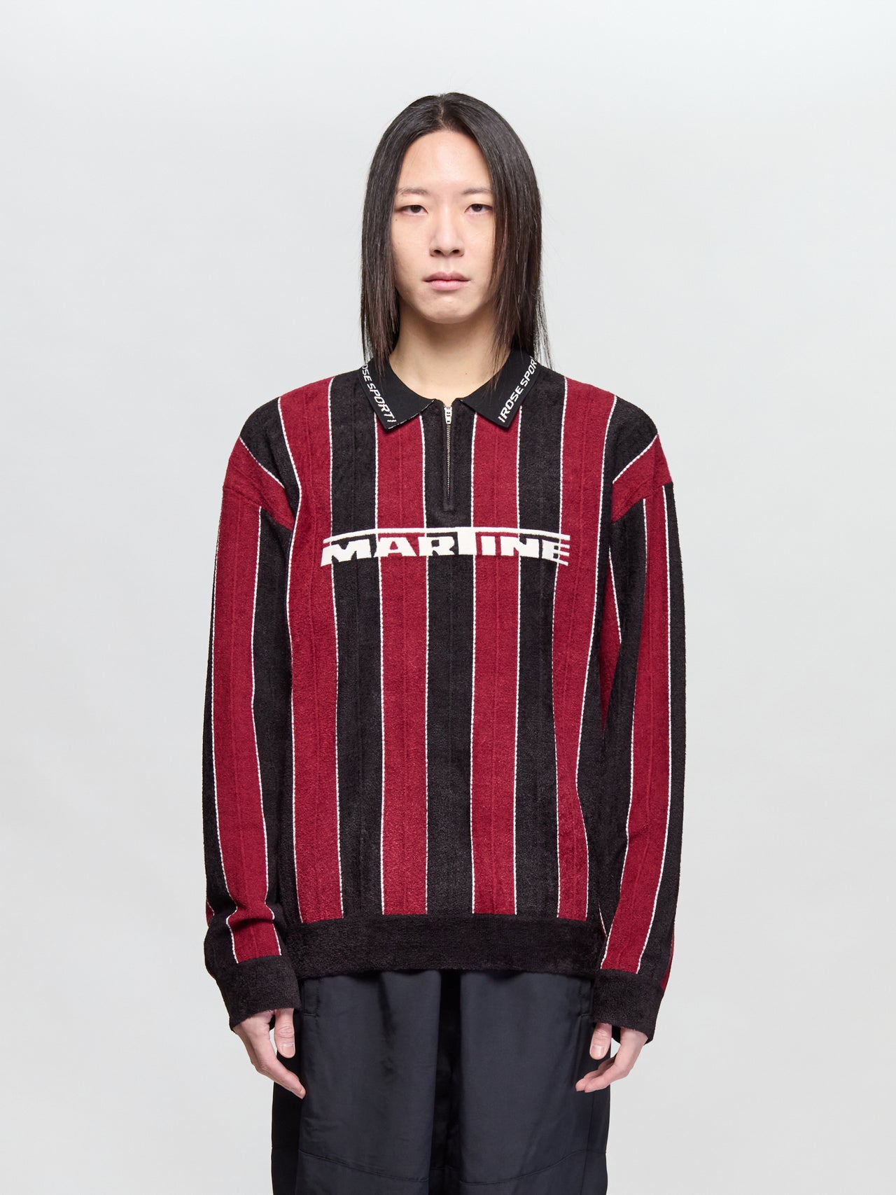 Sporty Logo Polo in Black