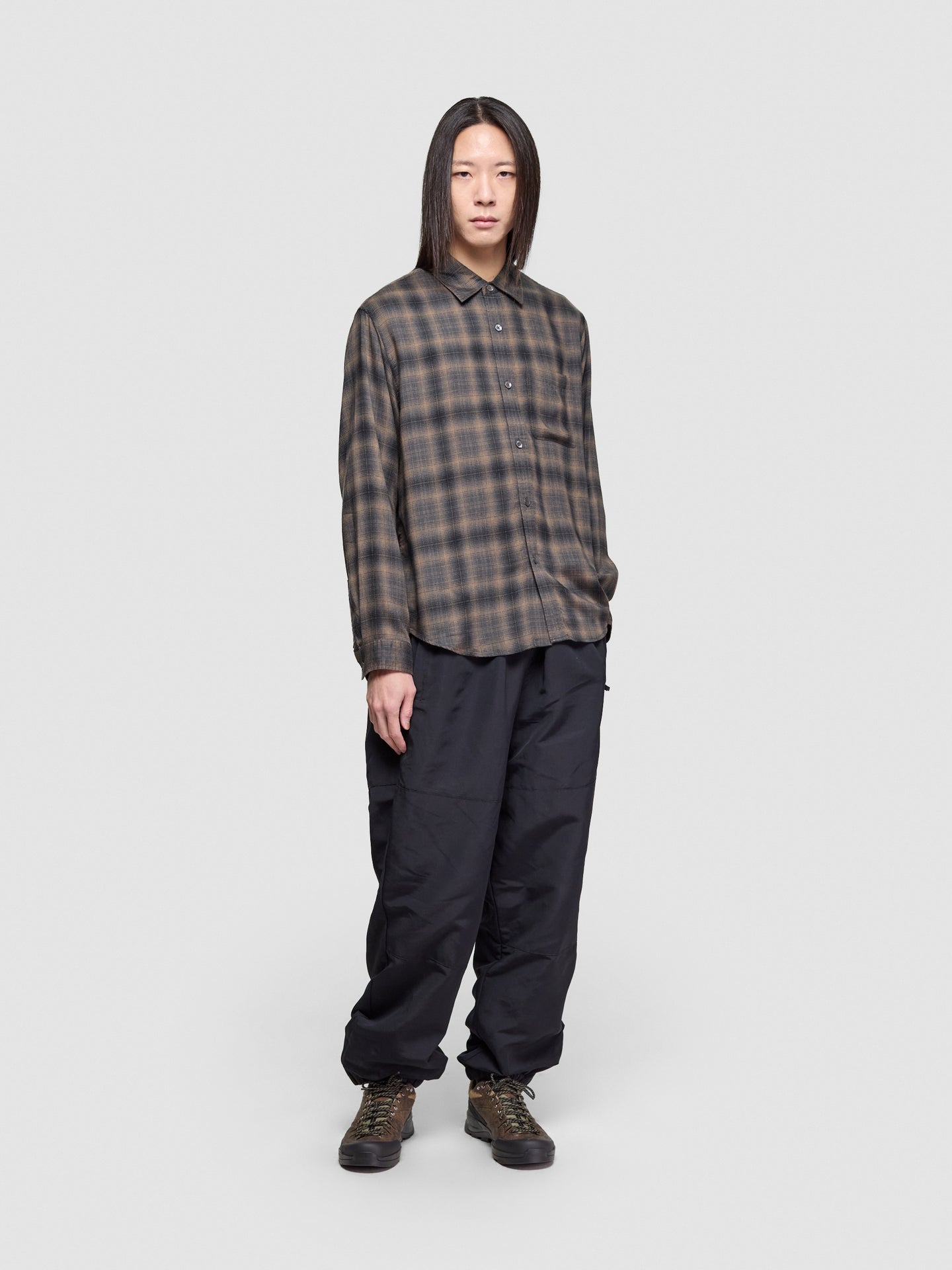 Matthew Plaid Shirt in Brown