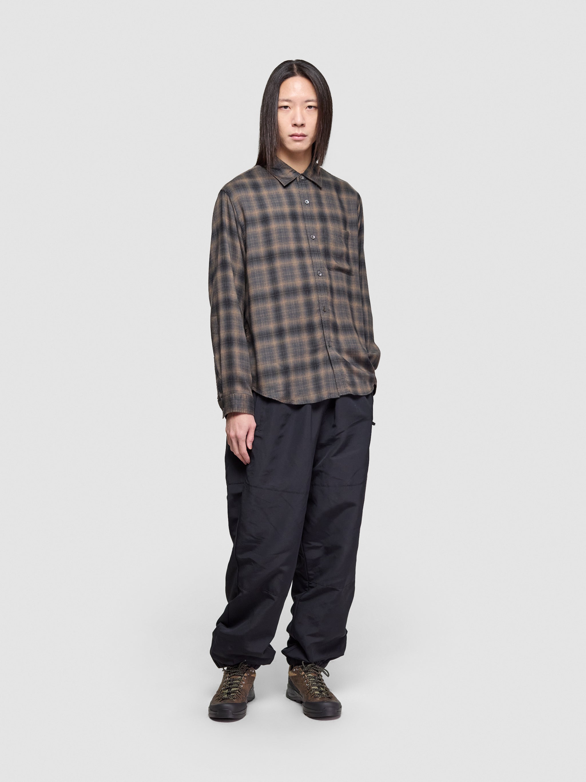 Matthew Plaid Shirt in Brown