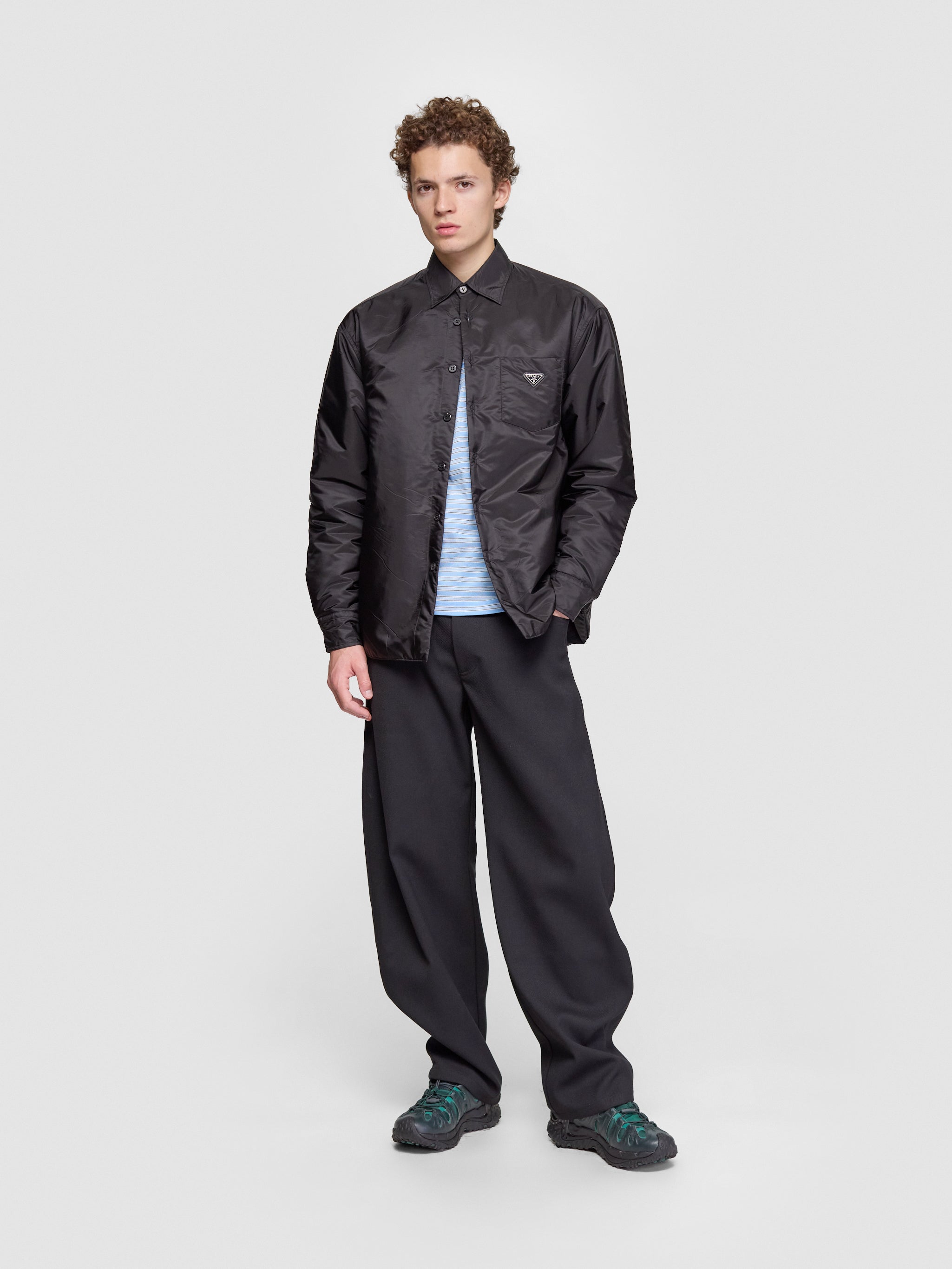 Light Re-Nylon Shirt in Black