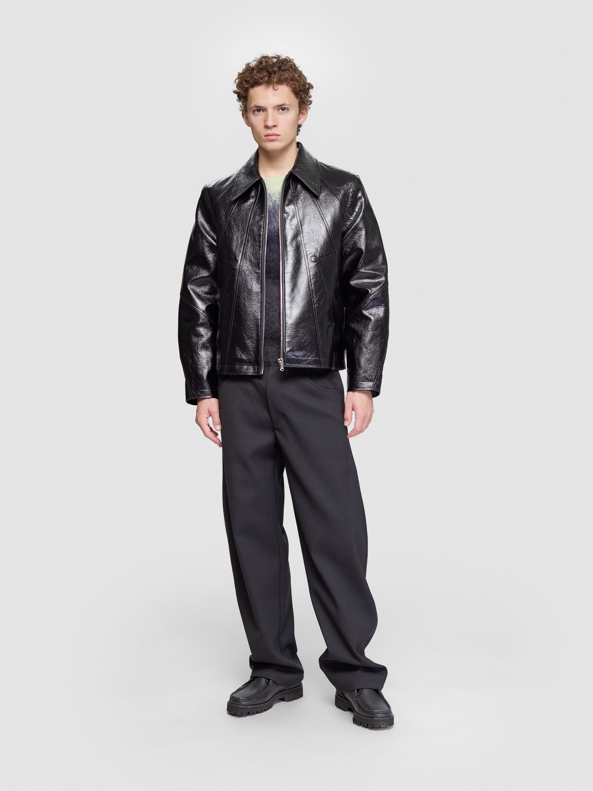 Duke Jacket in Faux Memory Leather