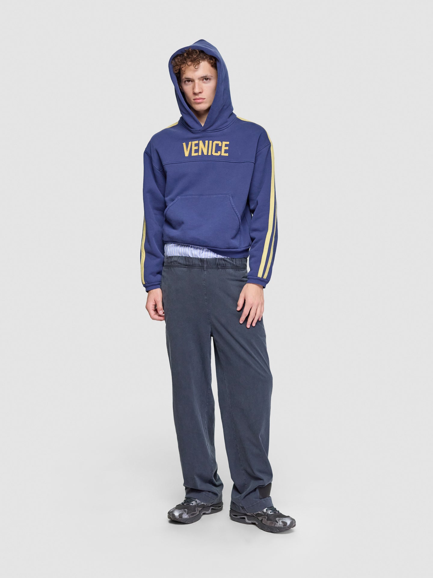 Venice Football Hoodie in Blue
