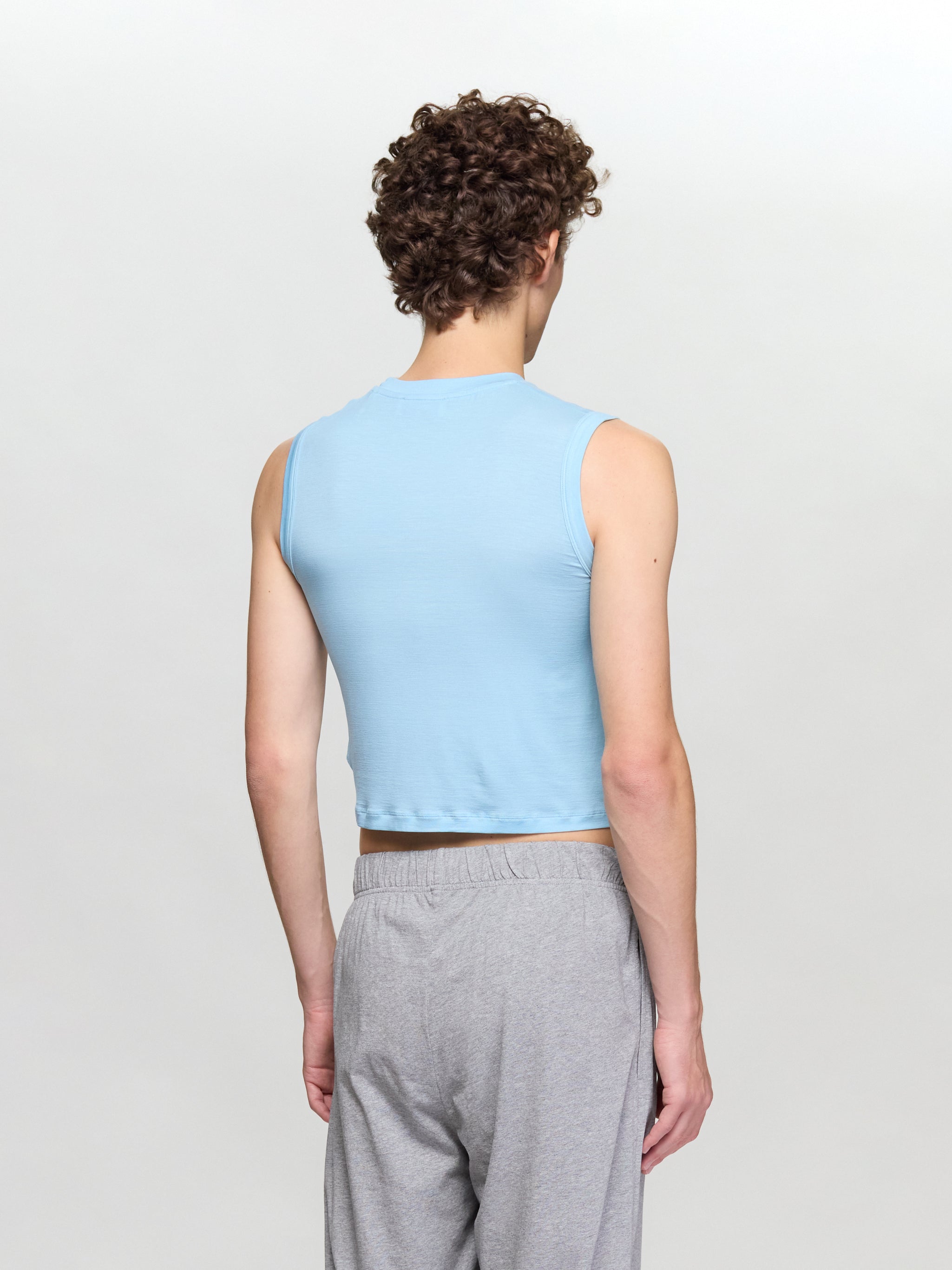 Touch With the Eyes Sleeveless Top in Blue