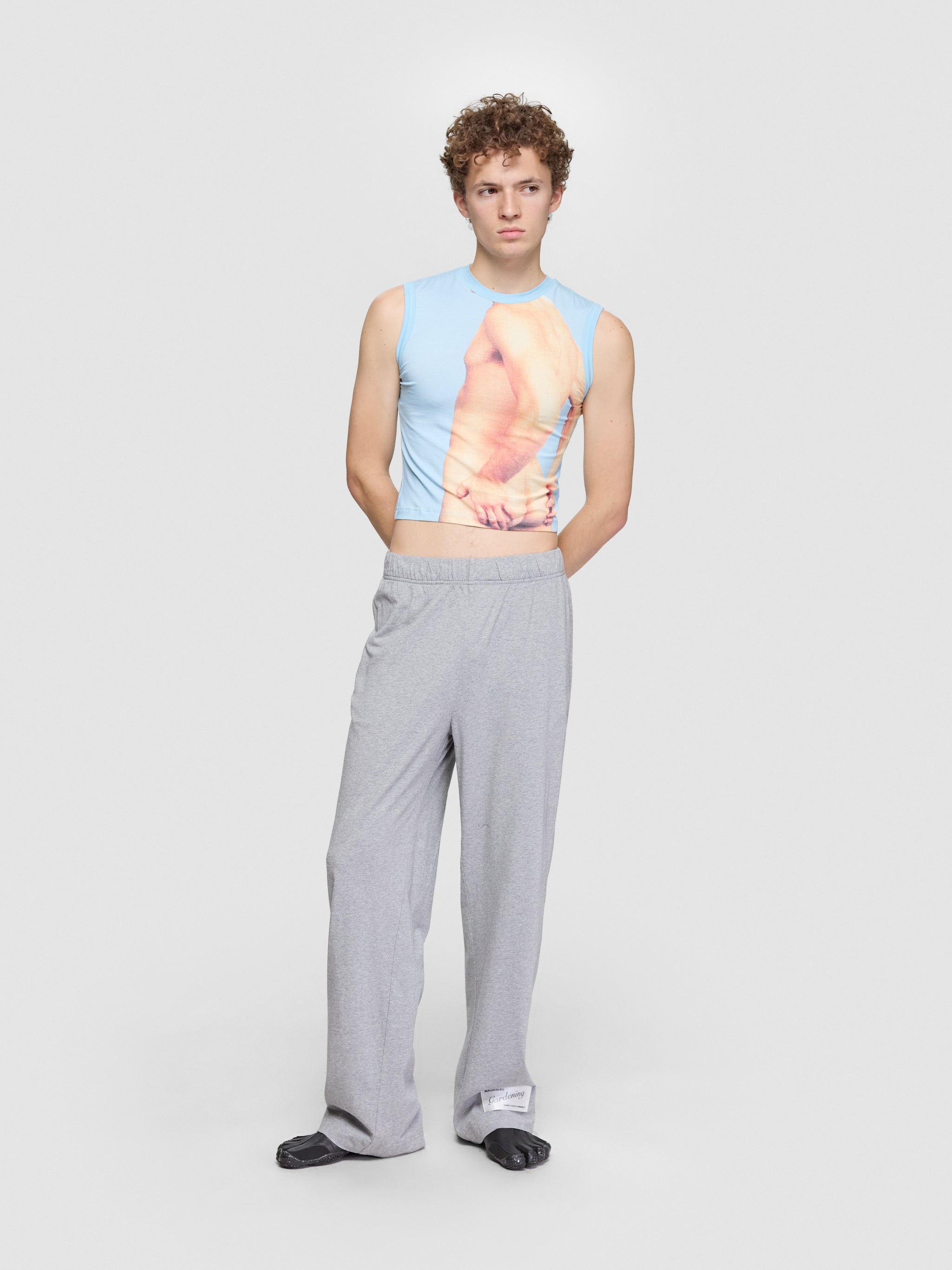 Flow Pants in Grey Melange