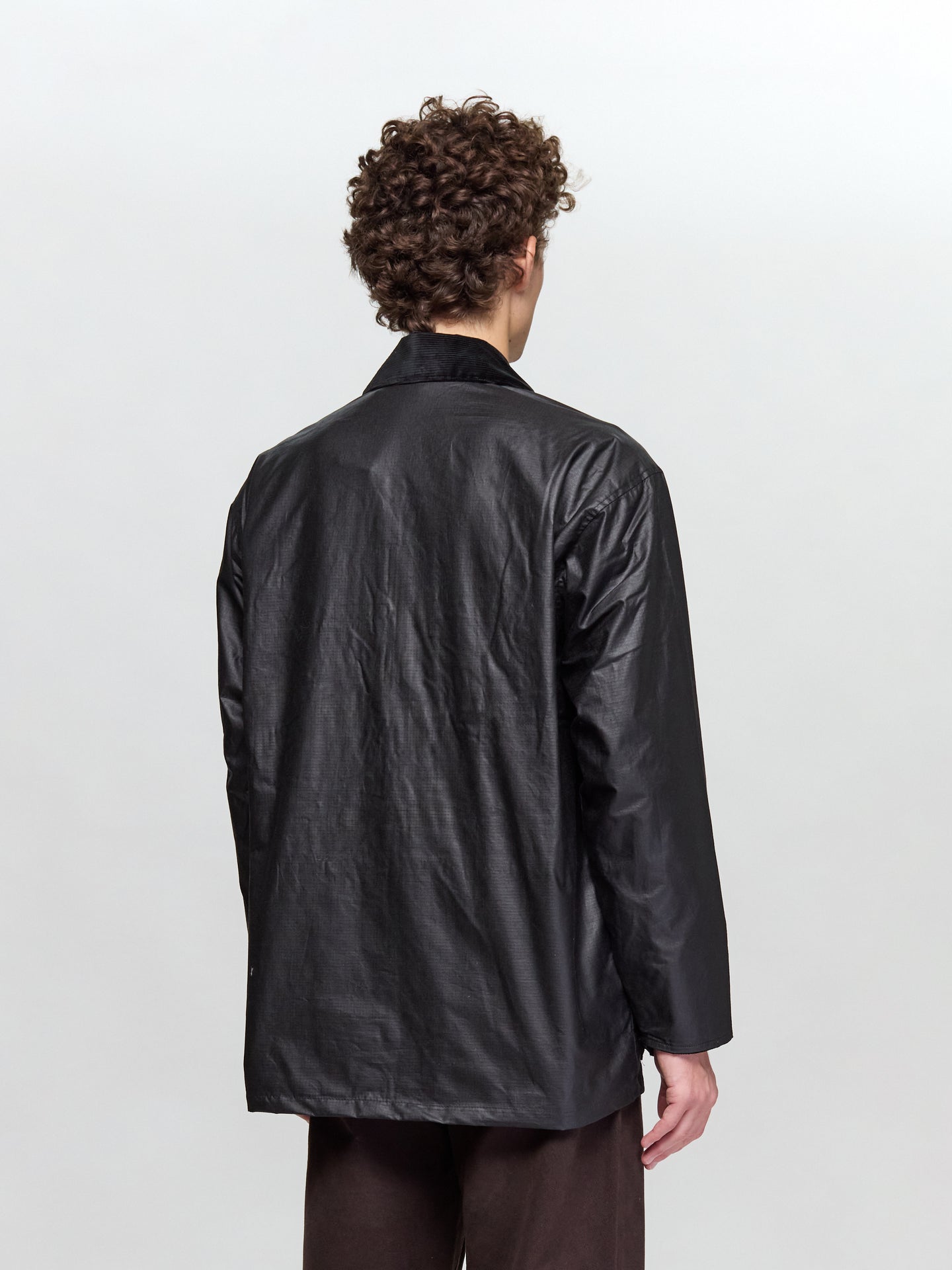 Waxed Ripstop Leisure Jacket in Black