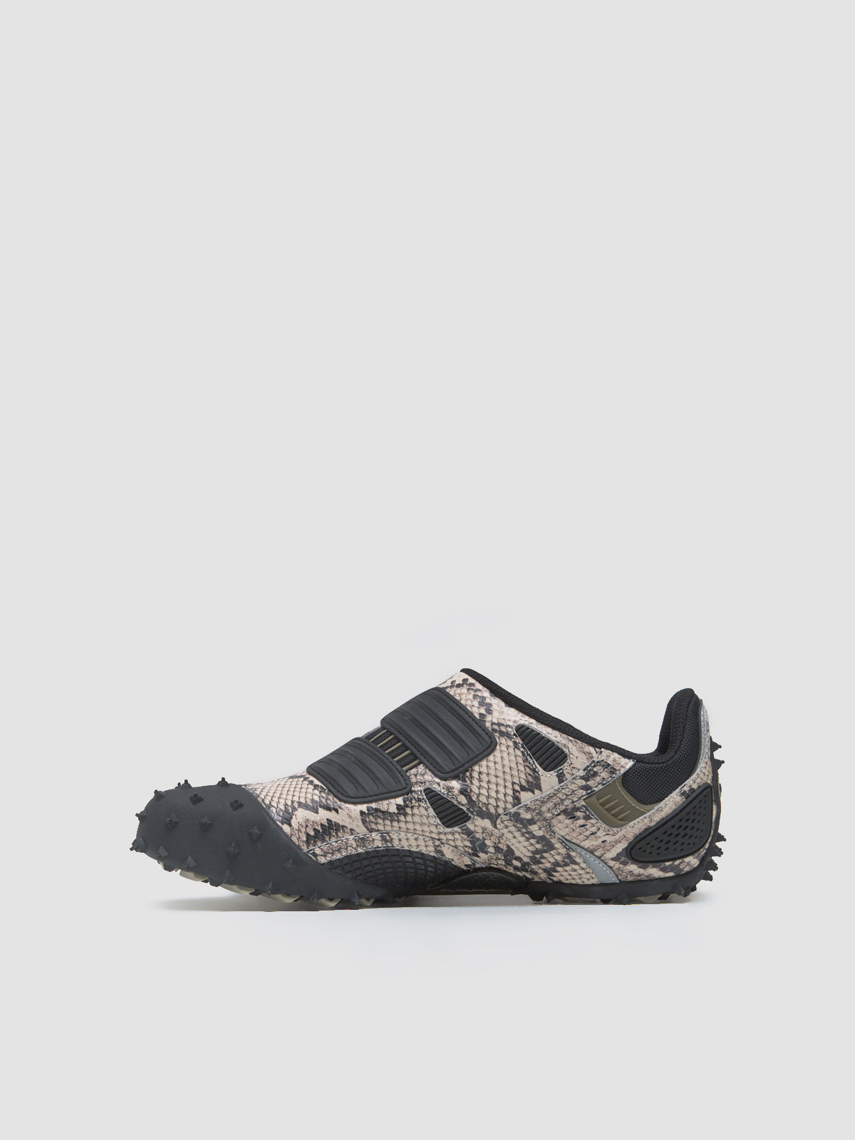 x A$AP ROCKY Mostro Gabbia Snake Sneaker in Totally Taupe & Black