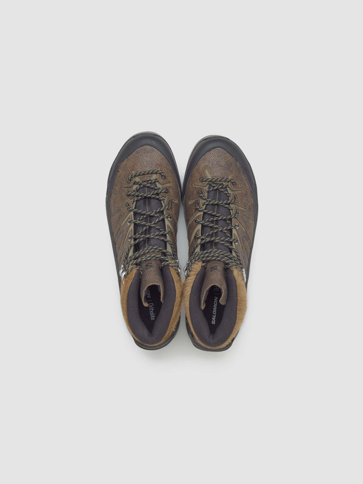 X-ALP MID GTX DISTRESSED LTR Sneaker in Dark Earth