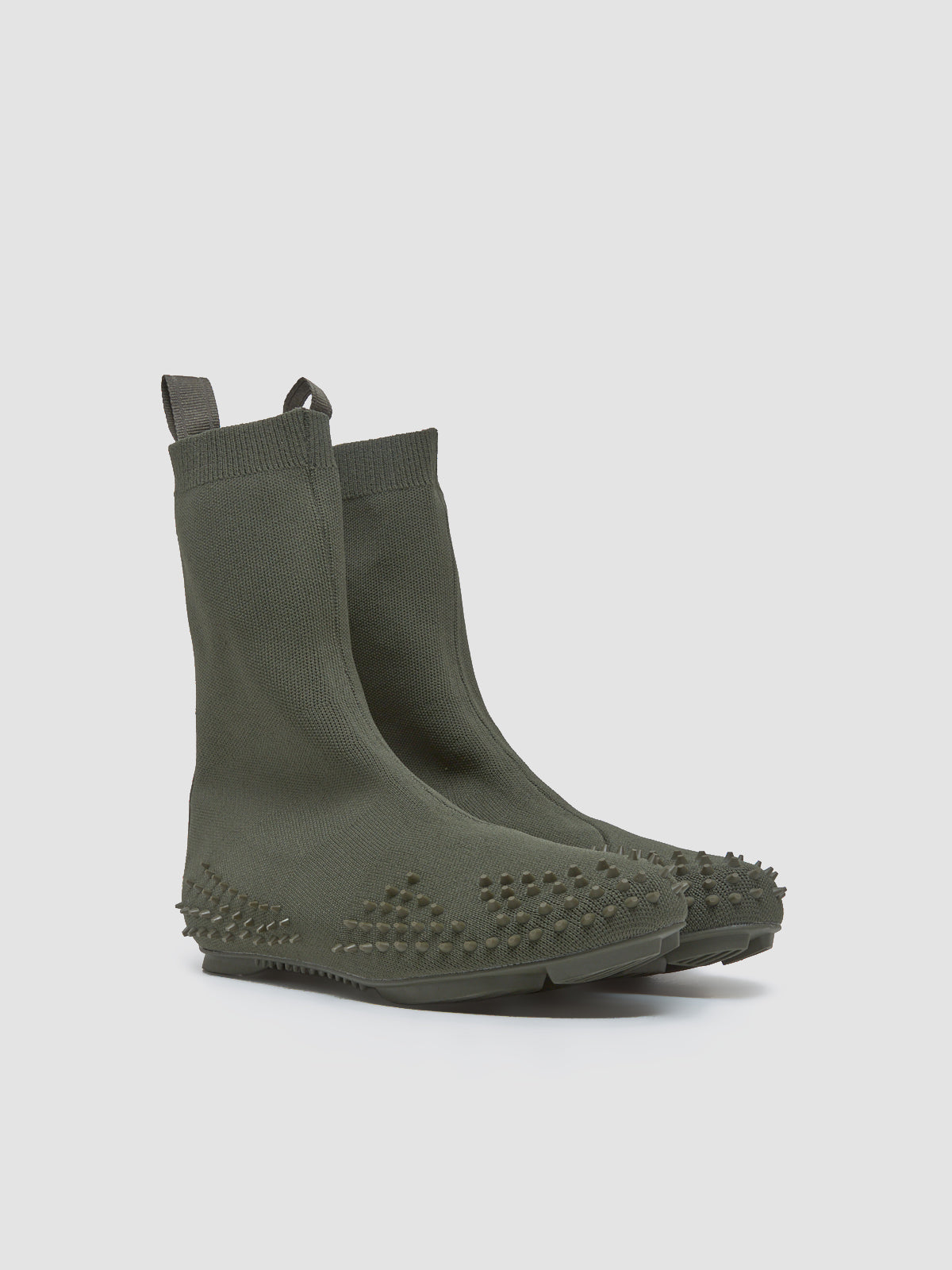 x LGN Mostro Sock Knit Sneaker in Dark Olive