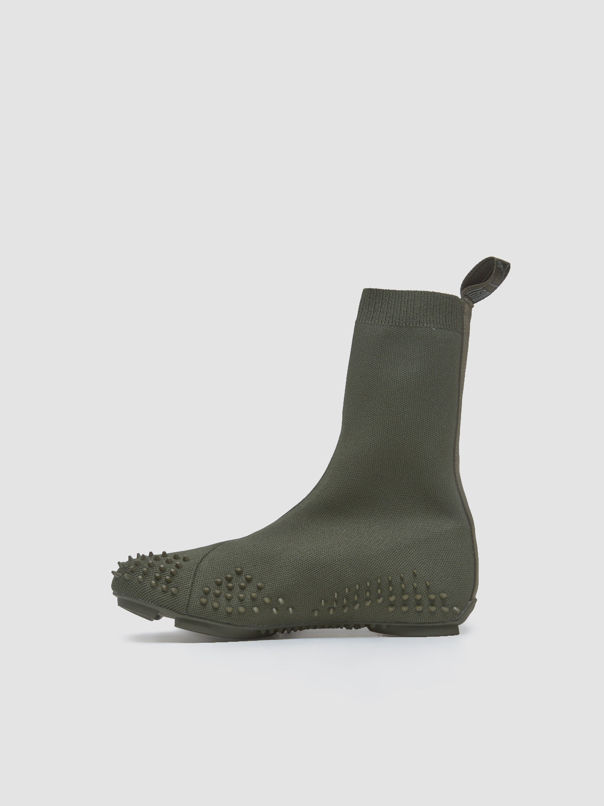 x LGN Mostro Sock Knit Sneaker in Dark Olive