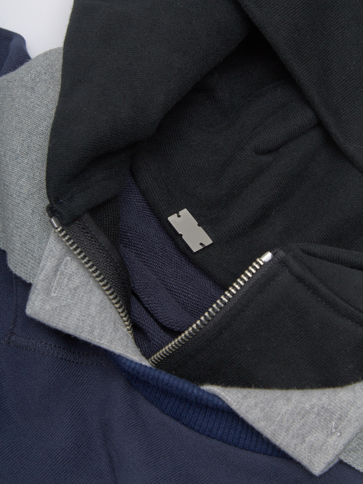 Triple Hoodie in Navy & Black
