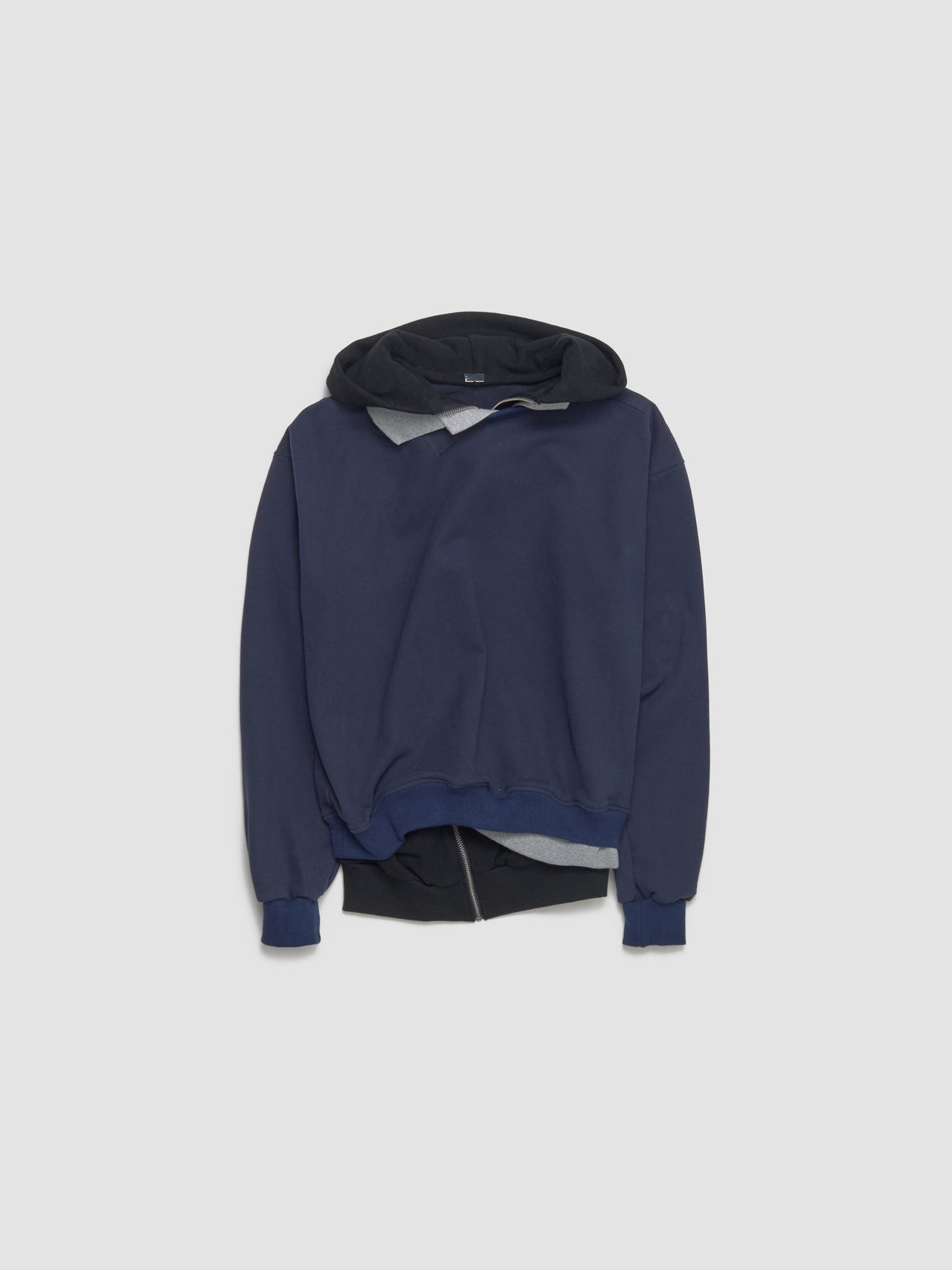 Triple Hoodie in Navy & Black