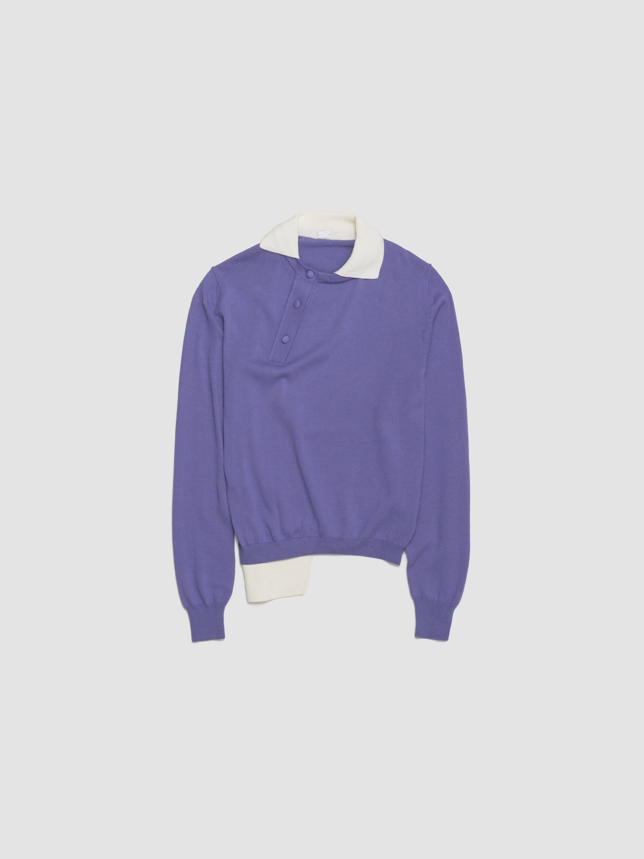 Double Polo in Lavender & White