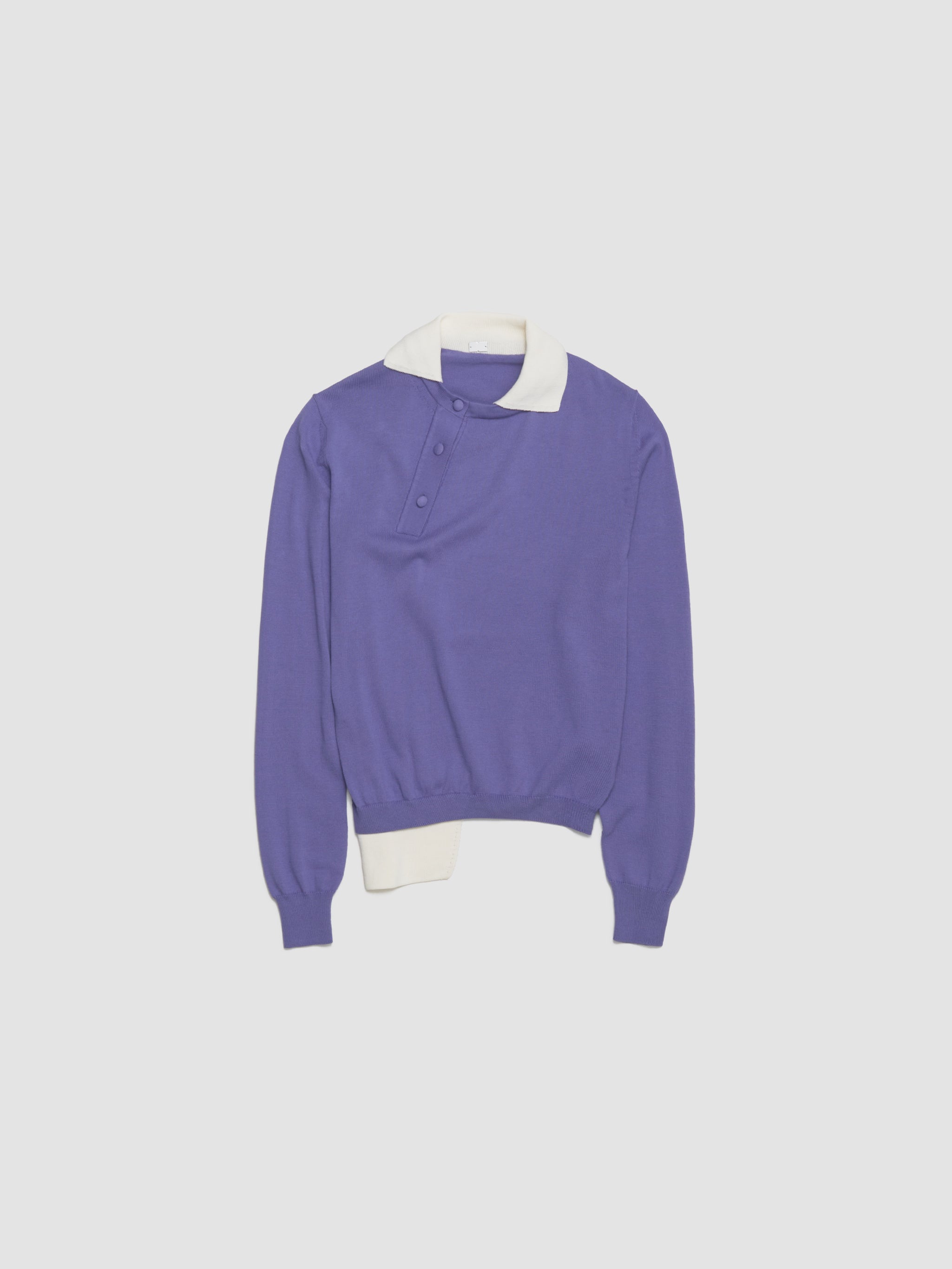 Double Polo in Lavender & White