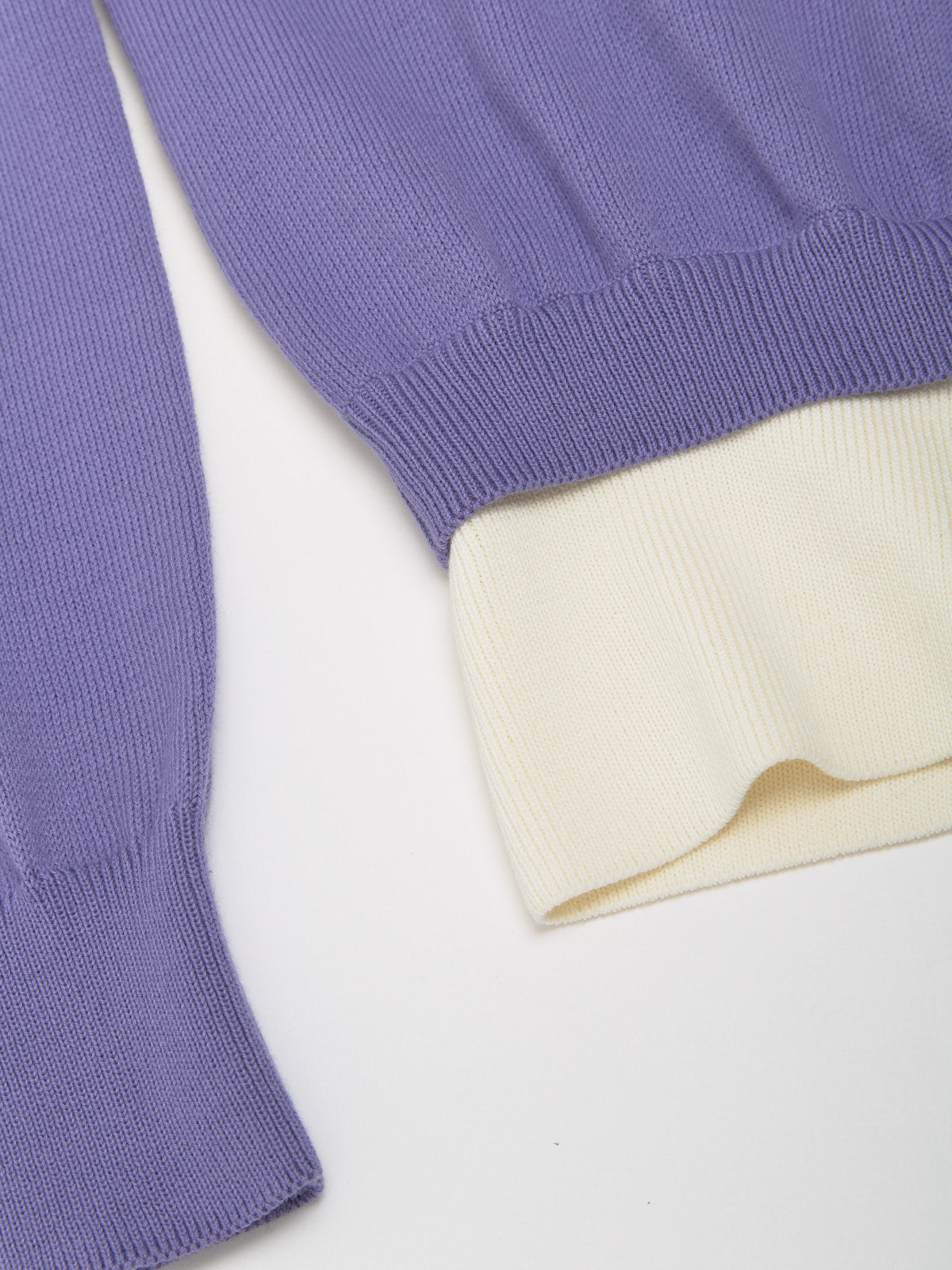 Double Polo in Lavender & White