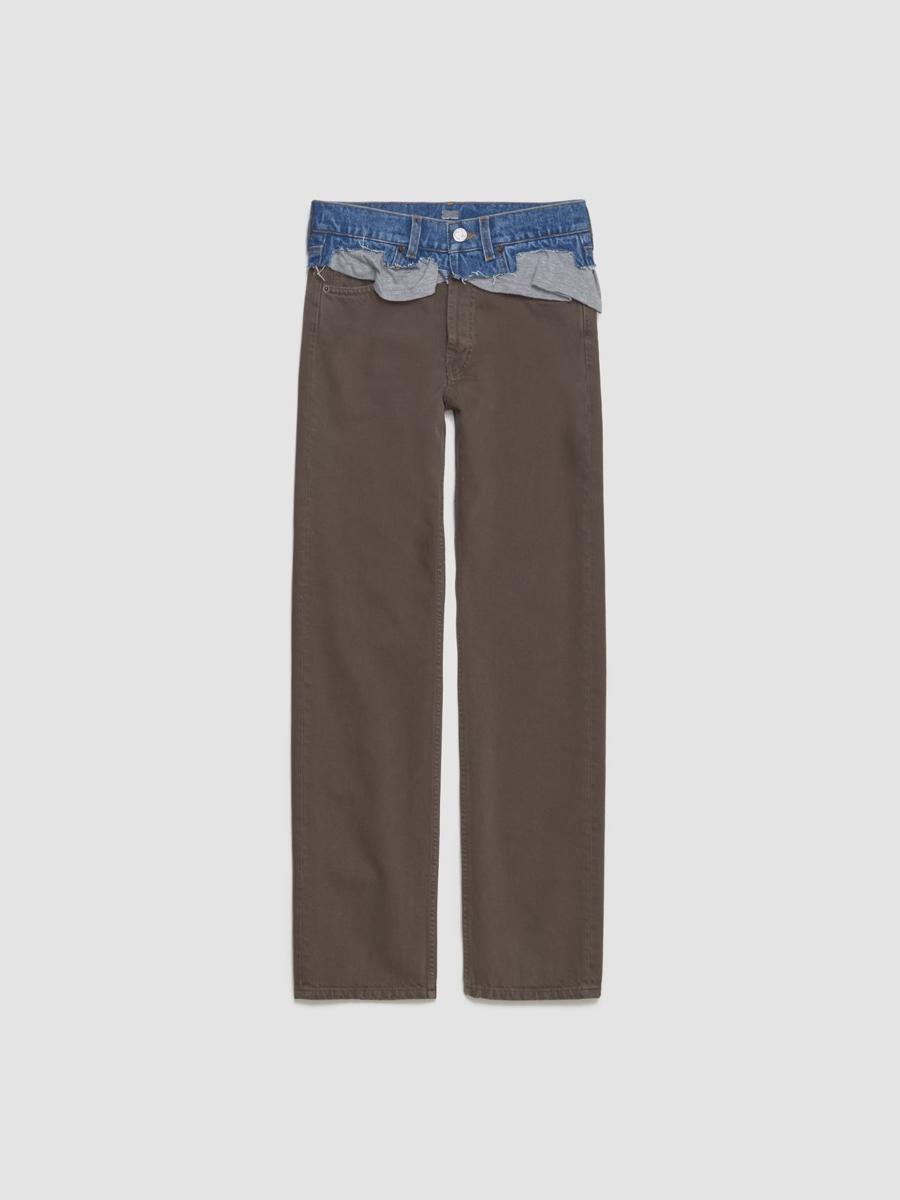 Double Jeans in Brown & Grey