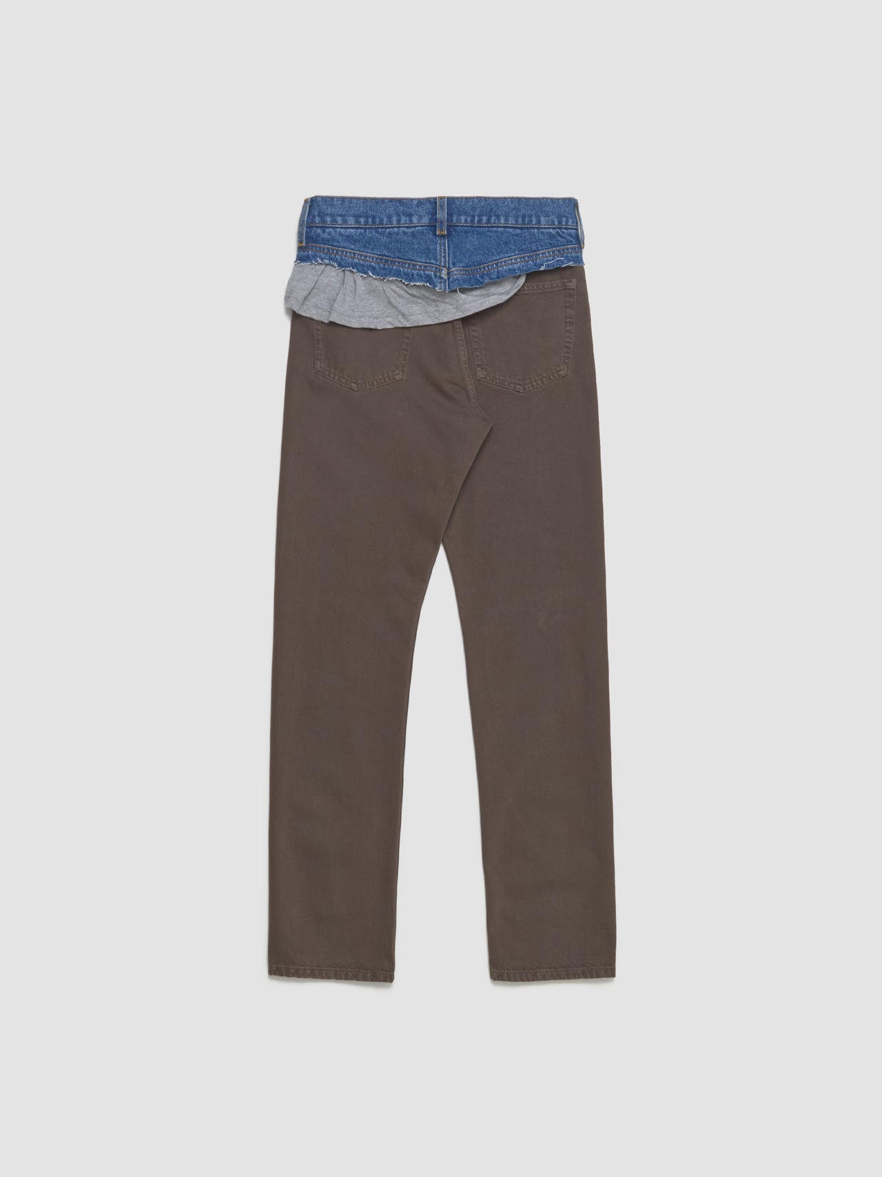 Double Jeans in Brown & Grey