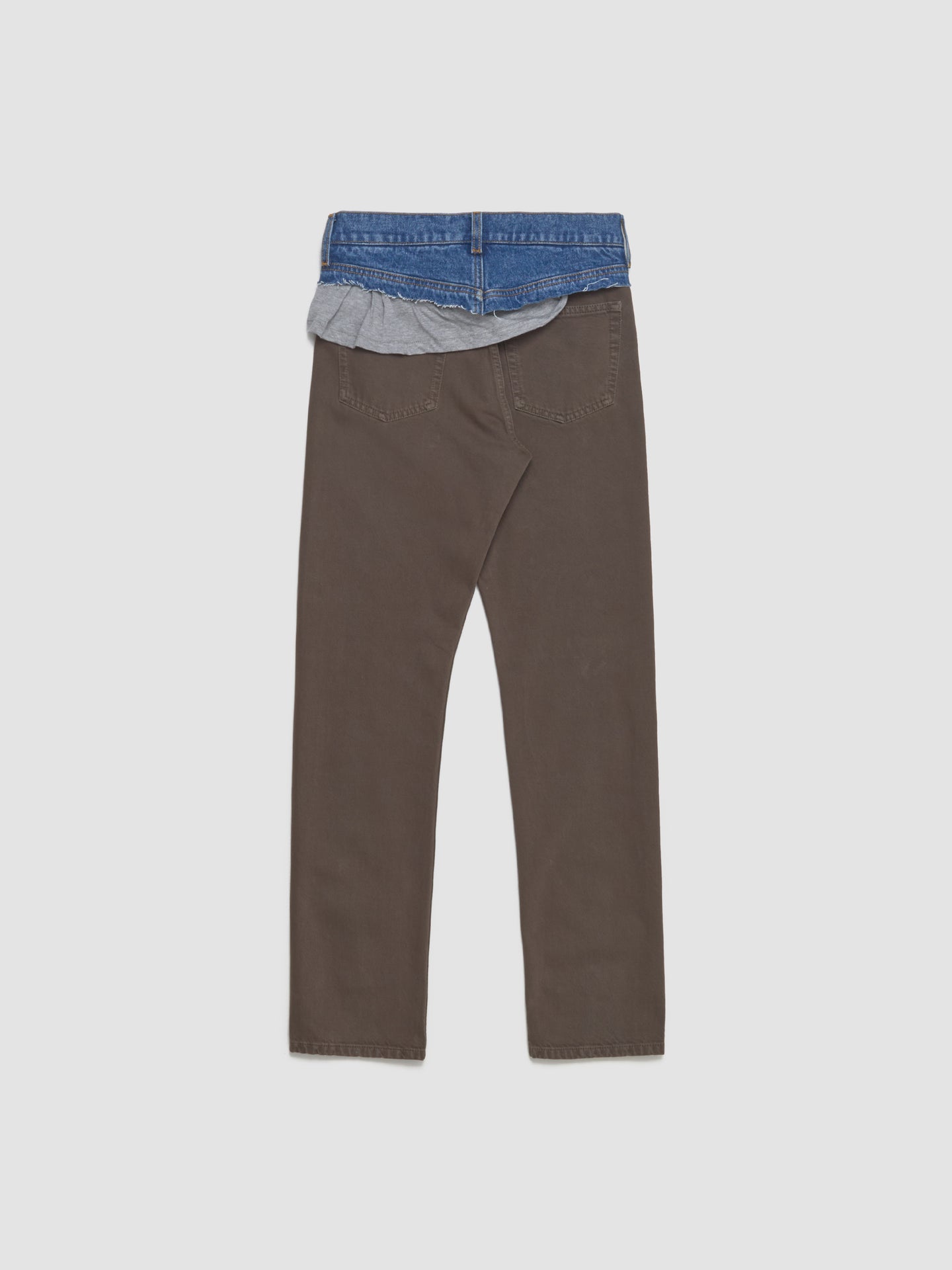 Double Jeans in Brown & Grey