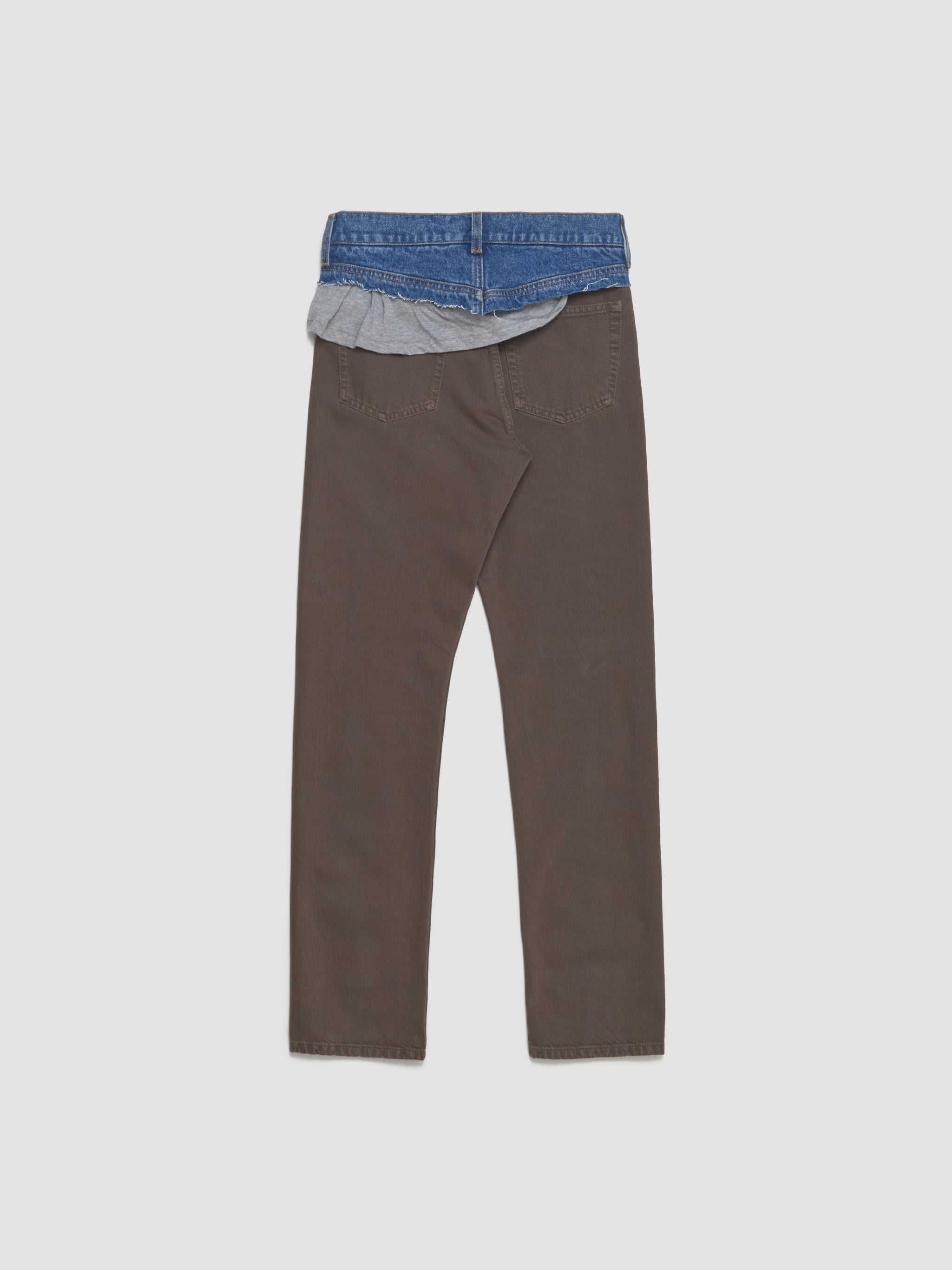 Double Jeans in Brown & Grey