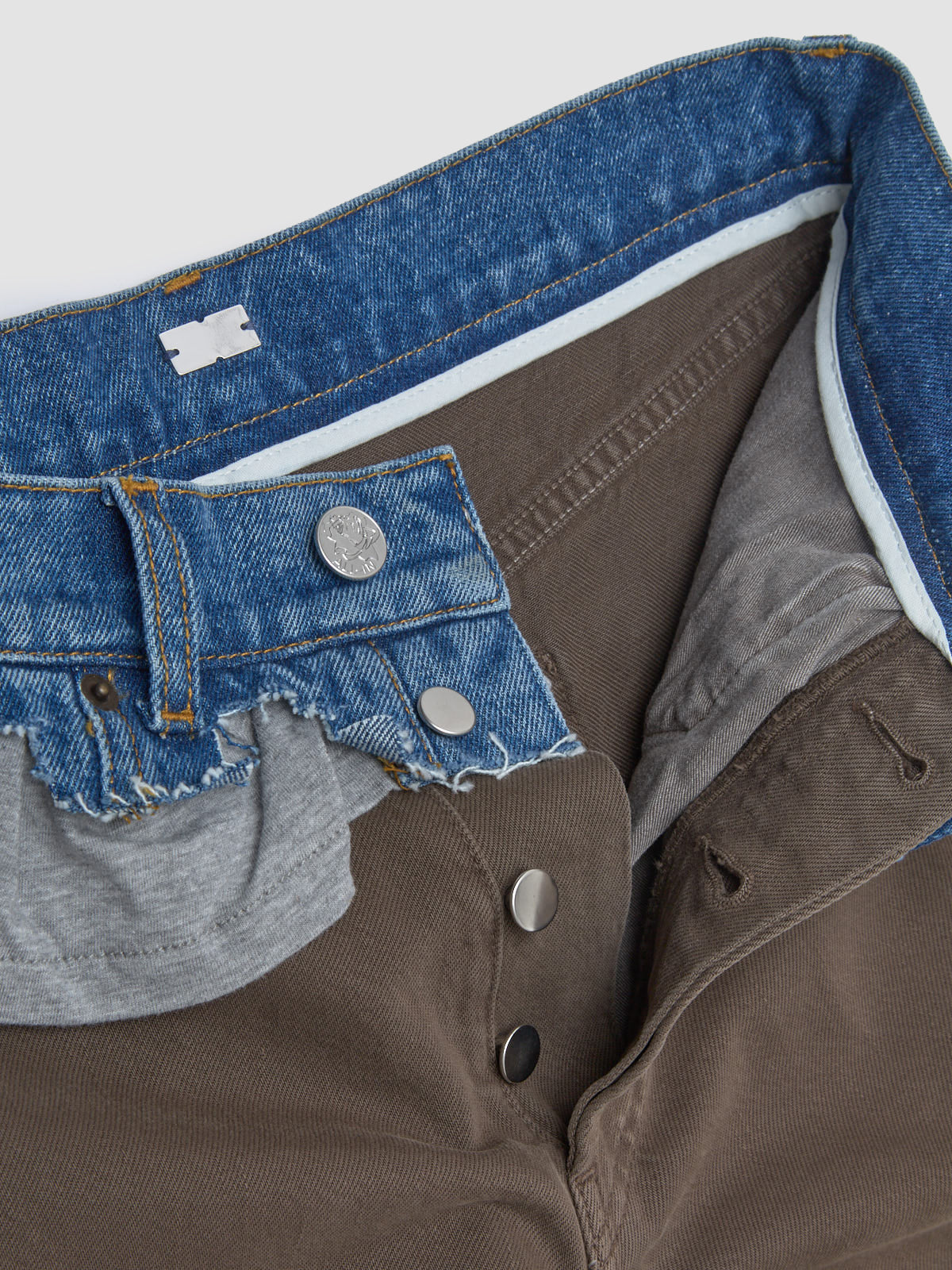 Double Jeans in Brown & Grey