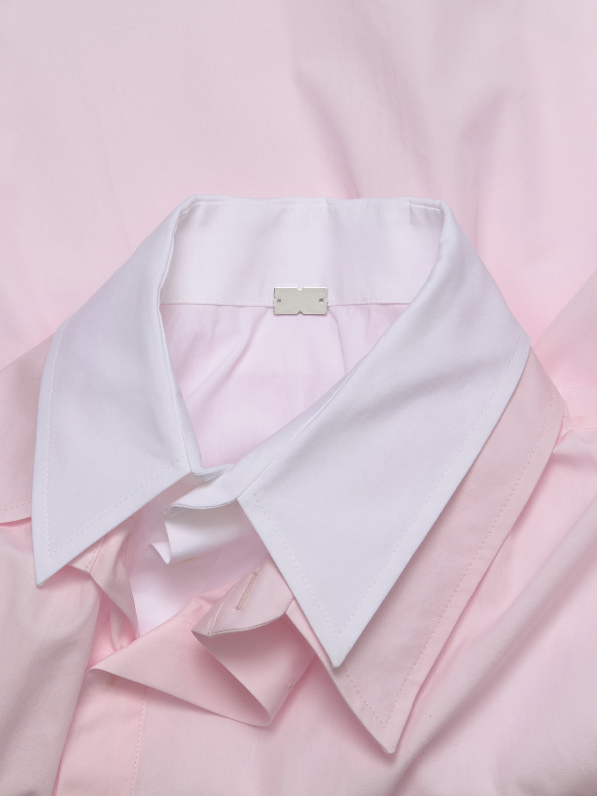 Double Shirt in Pink & White