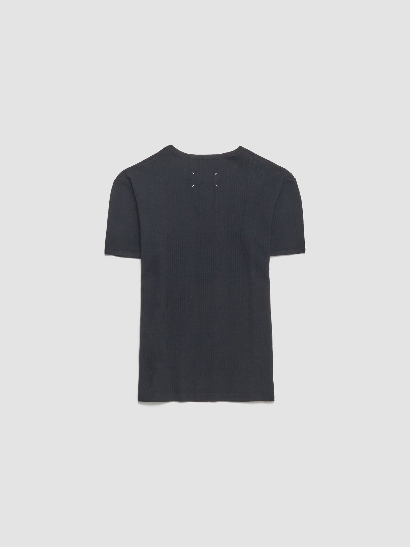 Ribbed T-Shirt in Black
