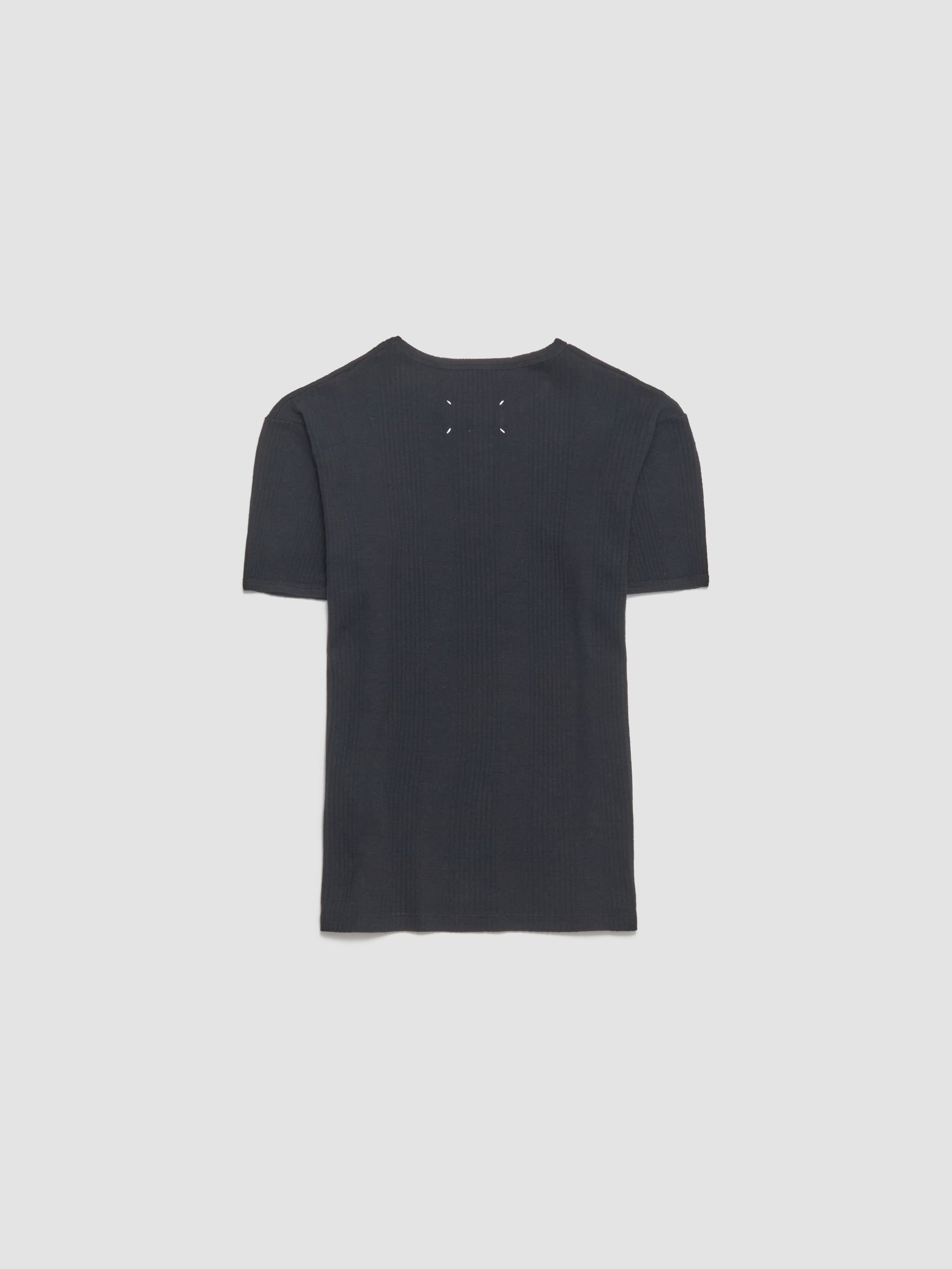 Ribbed T-Shirt in Black