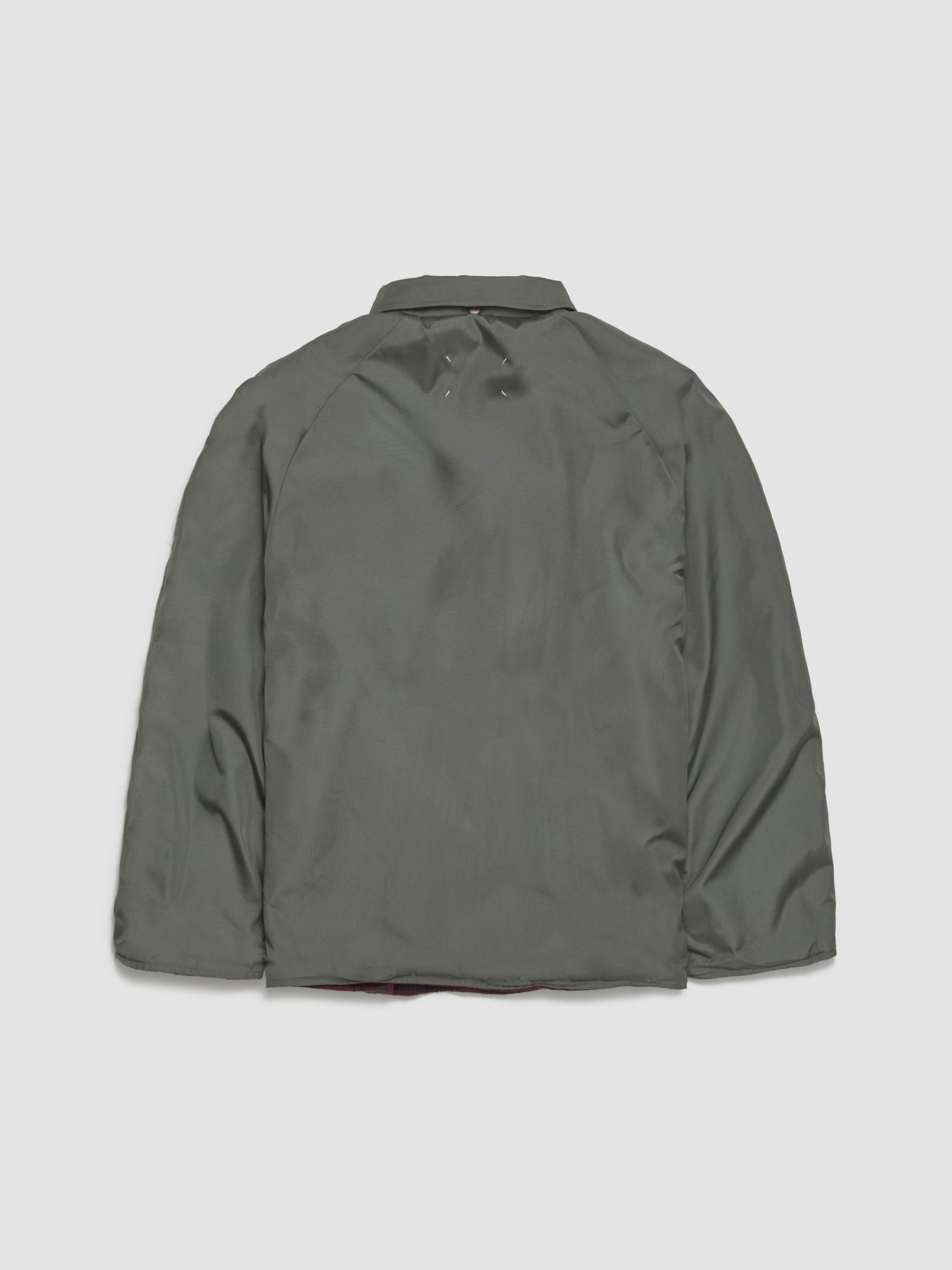 Sport Jacket in Military & Burgundy Check