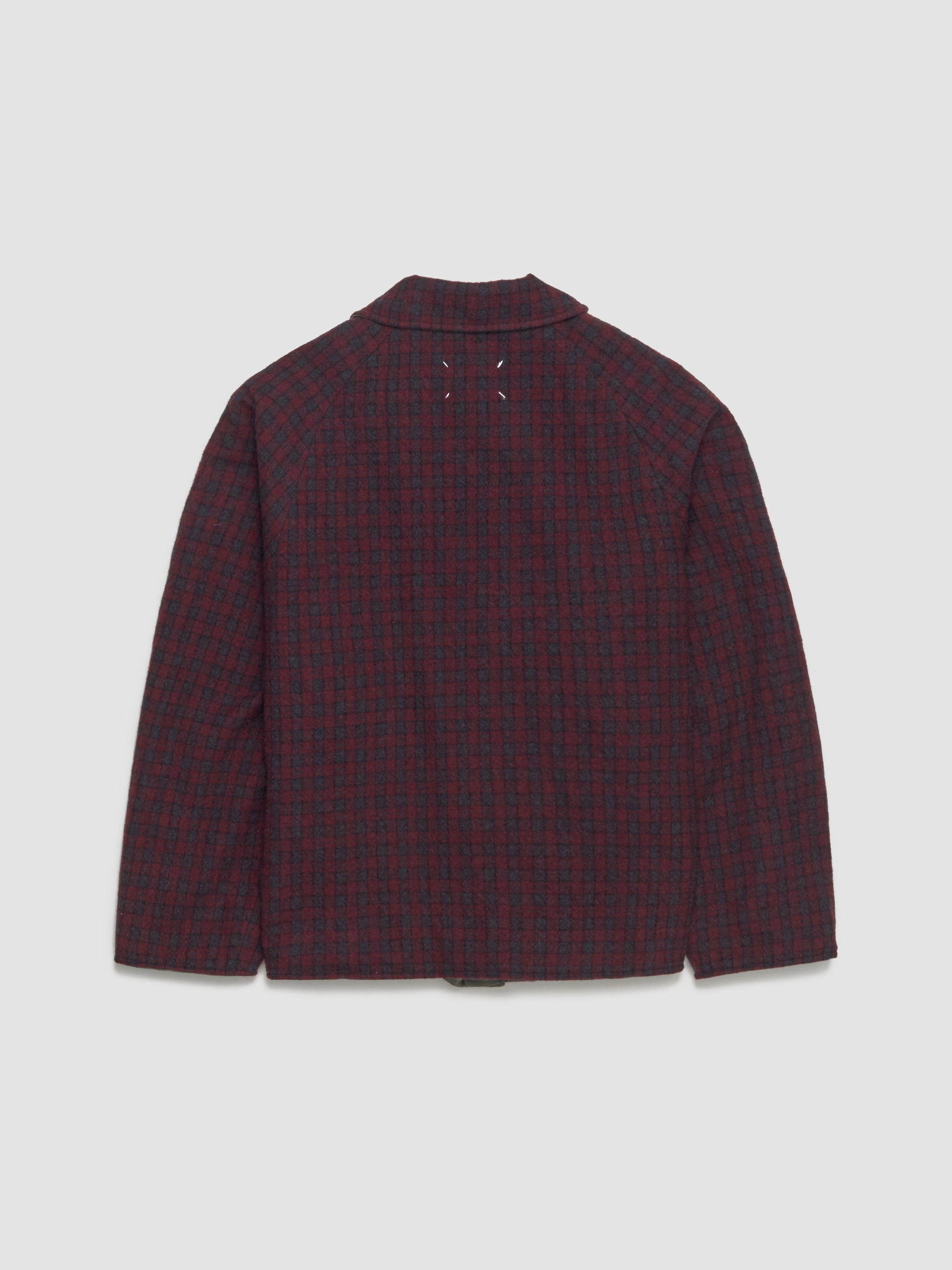 Sport Jacket in Military & Burgundy Check
