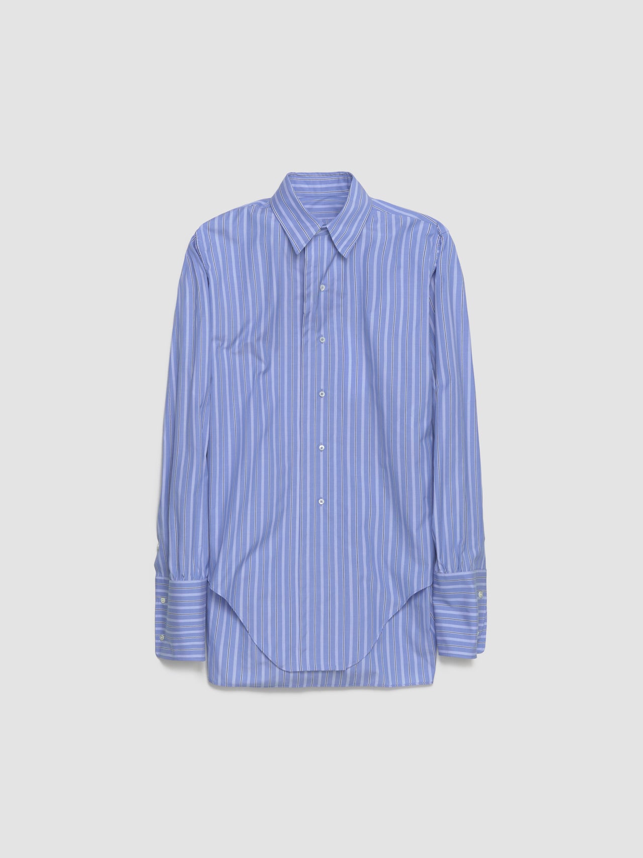 Long Sleeve Shirt in Blue Stripe